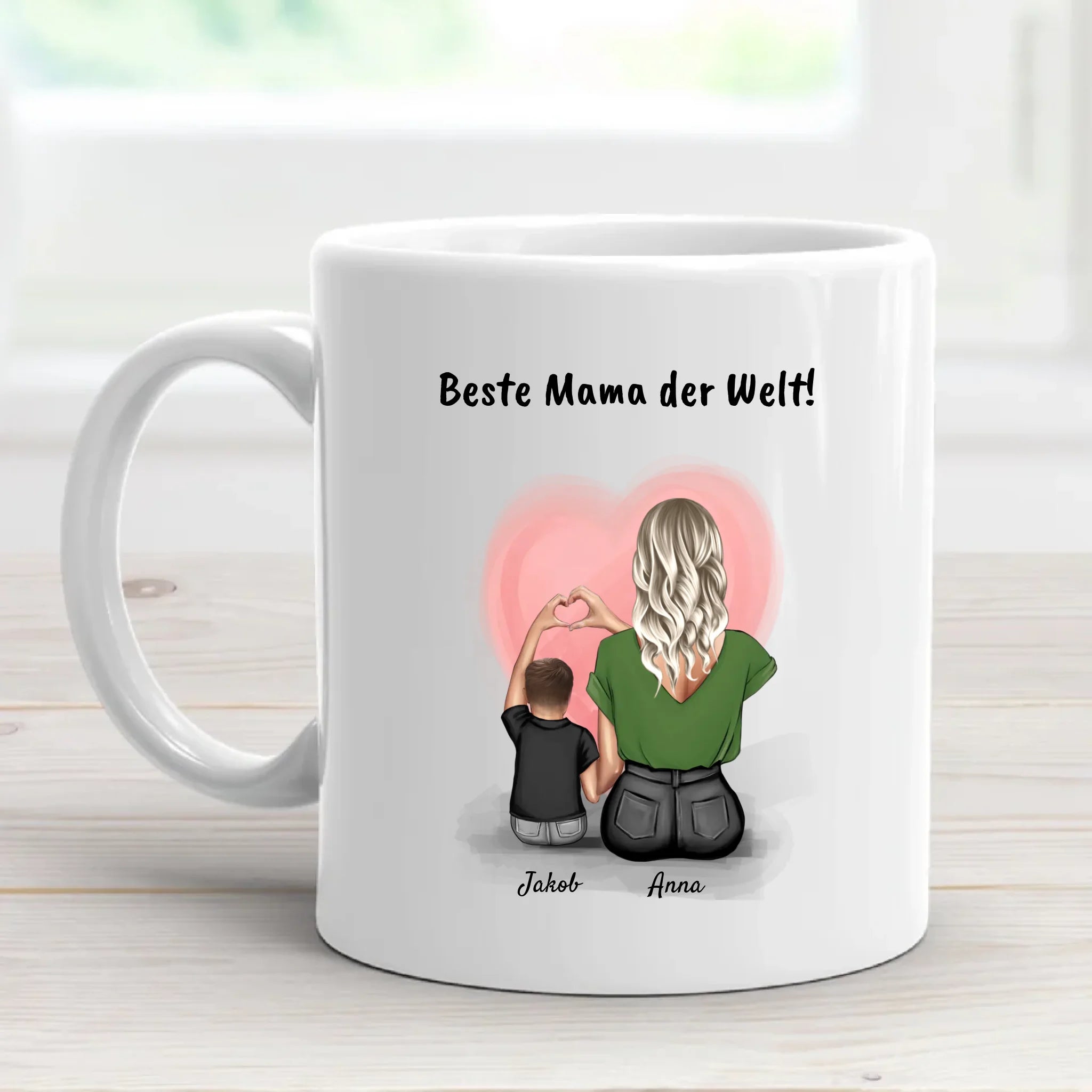 Tasse kleiner Sohn und Mutter Bild Geschenk - Cantty