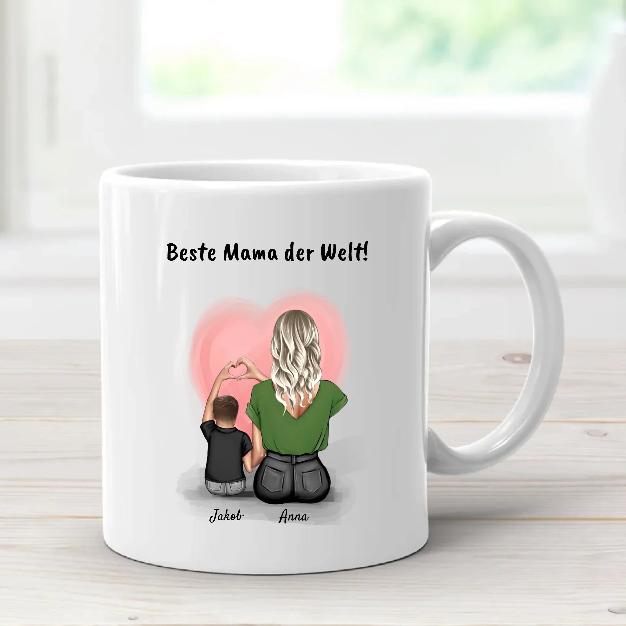 Tasse kleiner Sohn und Mutter Bild Geschenk - Cantty