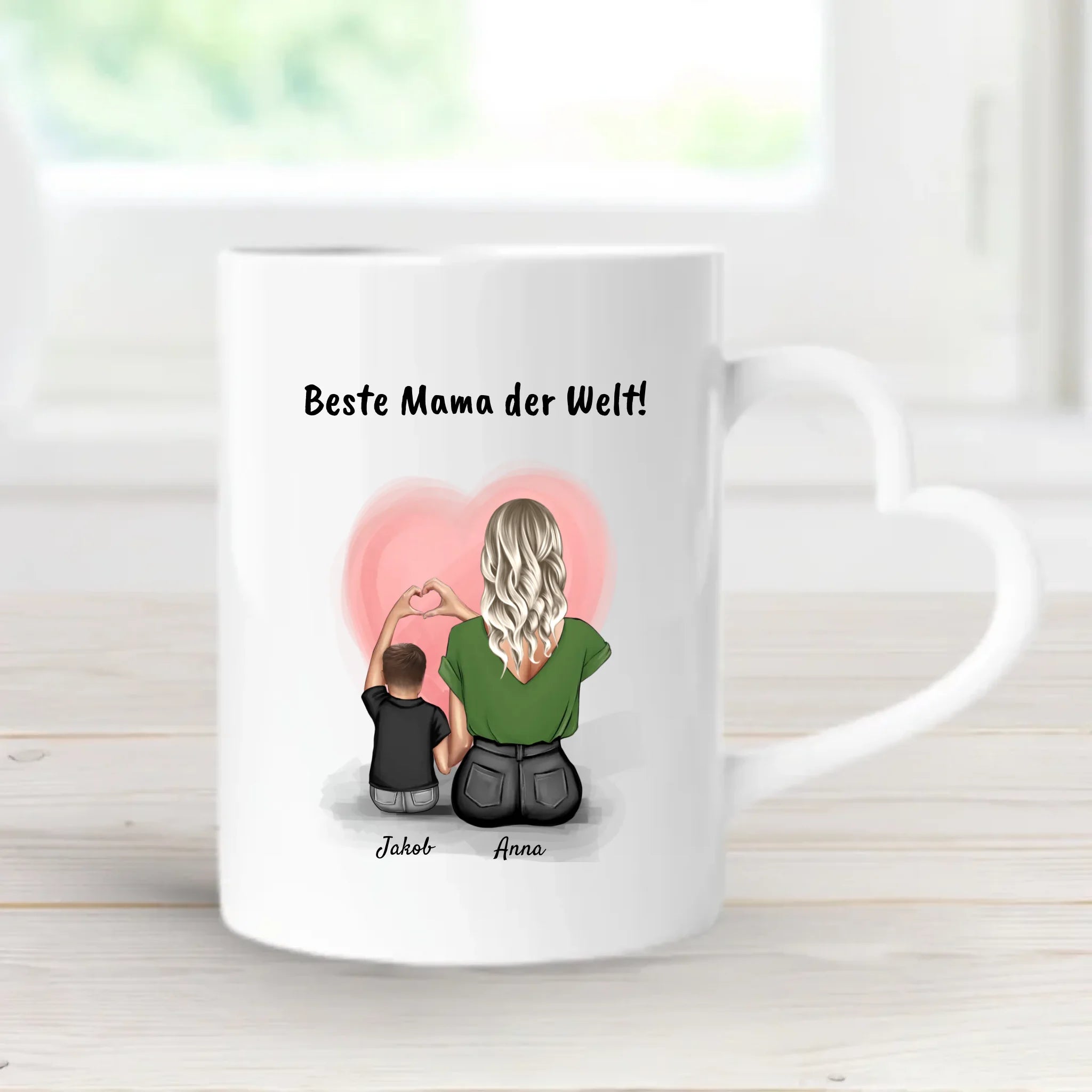 Tasse kleiner Sohn und Mutter Bild Geschenk - Cantty