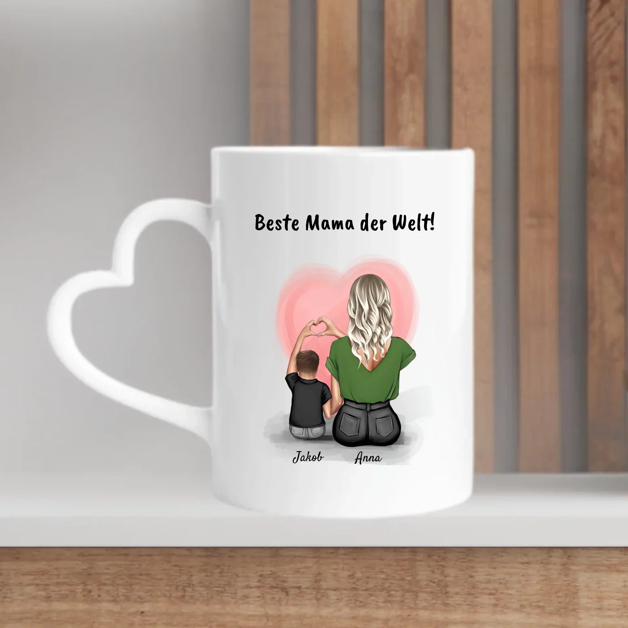 Tasse kleiner Sohn und Mutter Bild Geschenk - Cantty