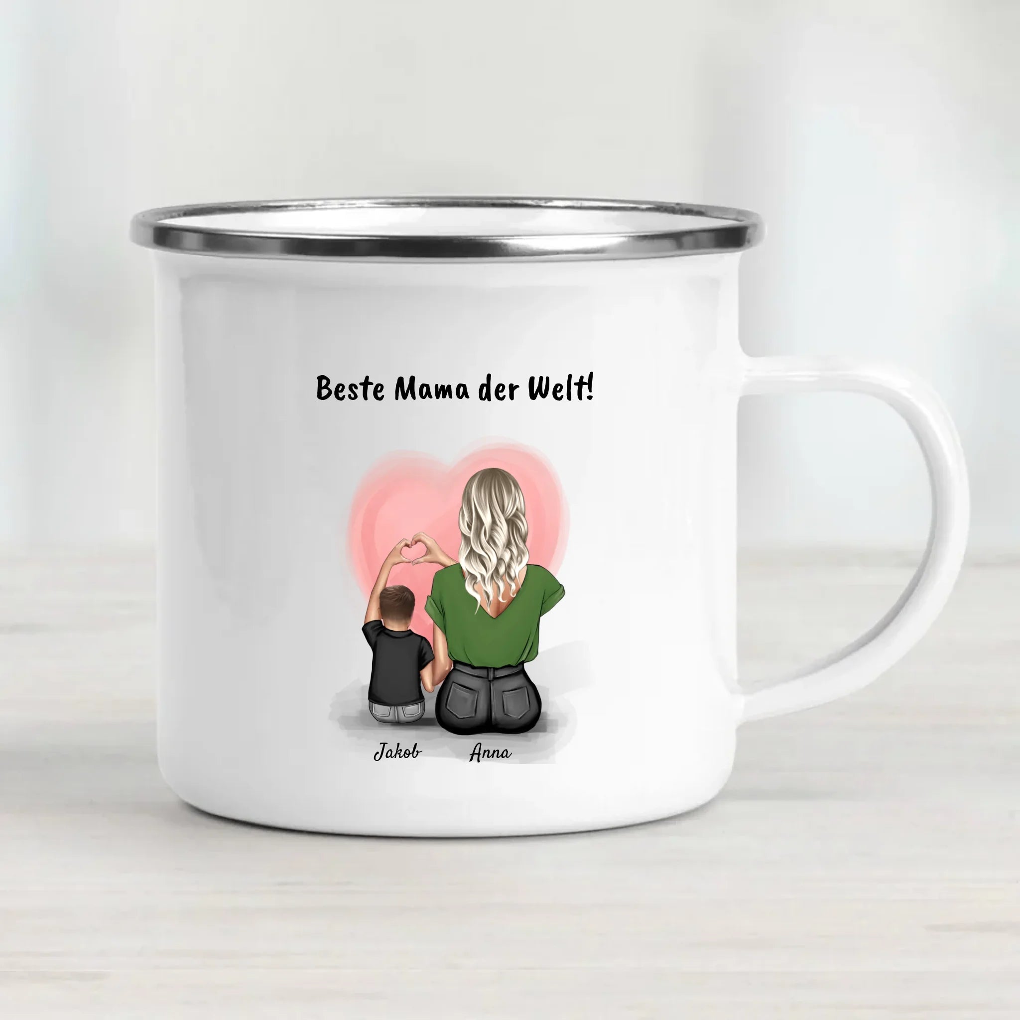 Tasse kleiner Sohn und Mutter Bild Geschenk - Cantty