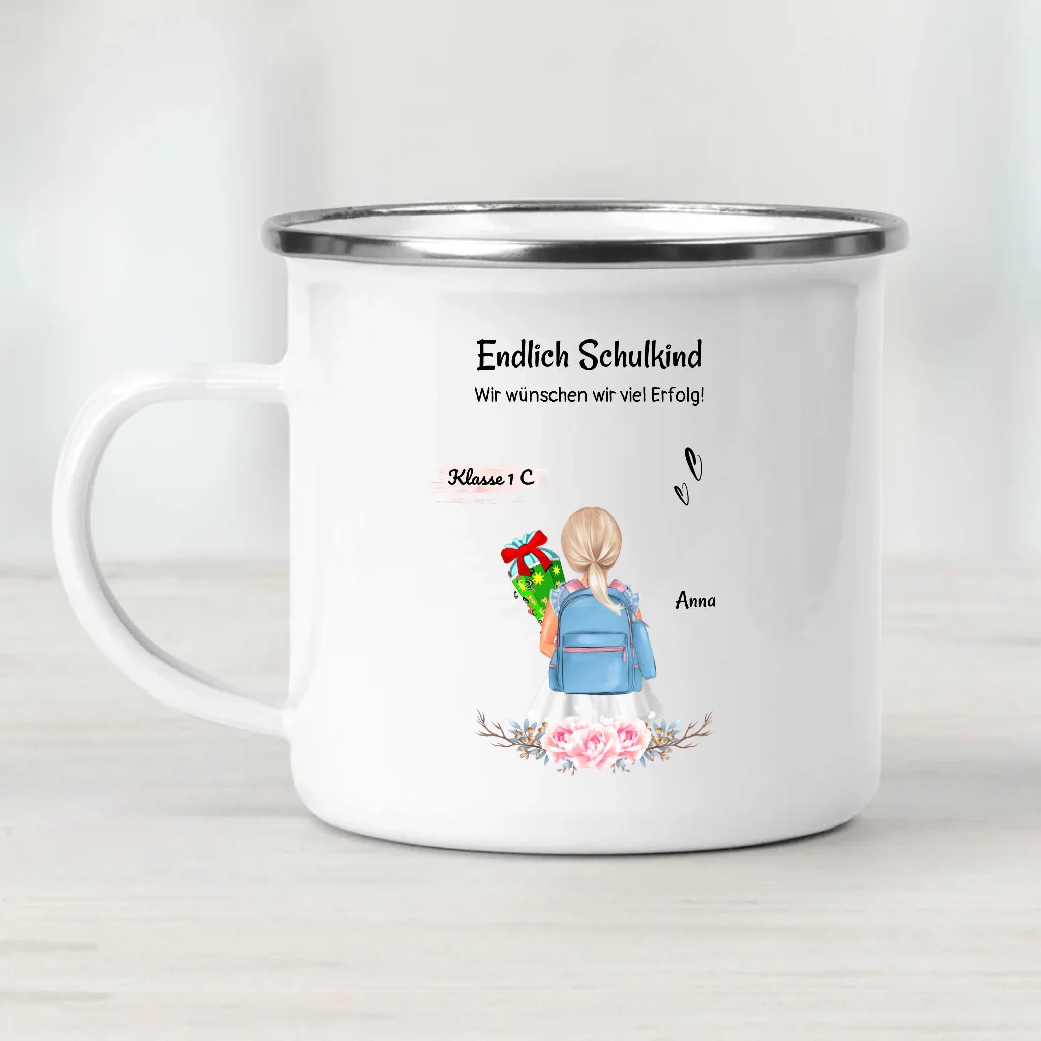 Tasse Mädchen Einschulung Geschenk Schulkind - Cantty