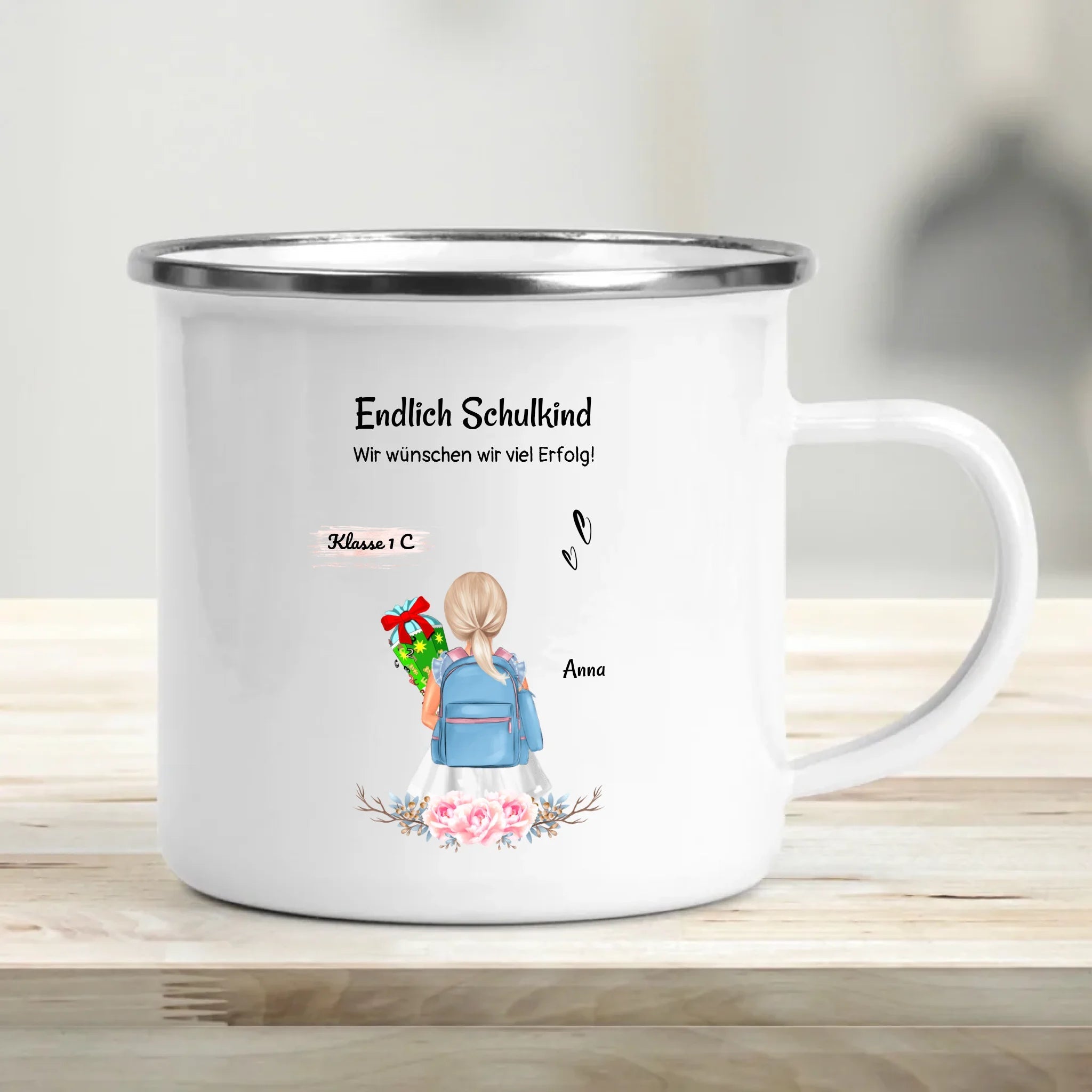 Tasse Mädchen Einschulung Geschenk Schulkind - Cantty