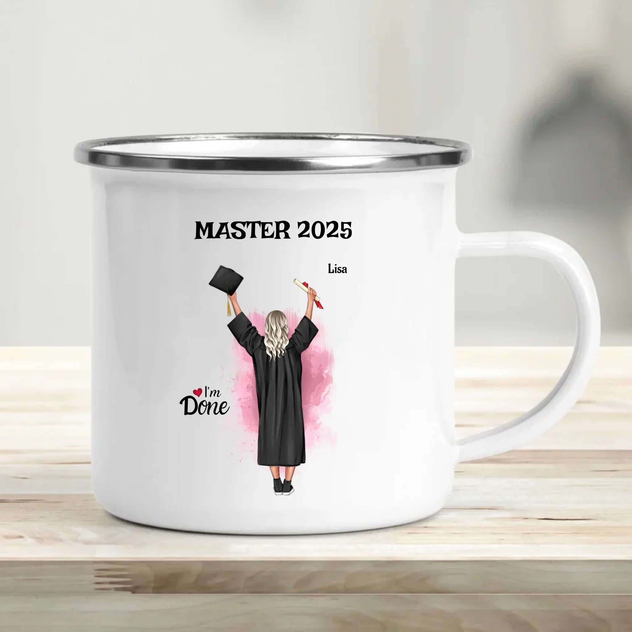 Tasse Master Abschlussgeschenk Mädchen personalisiert - Cantty