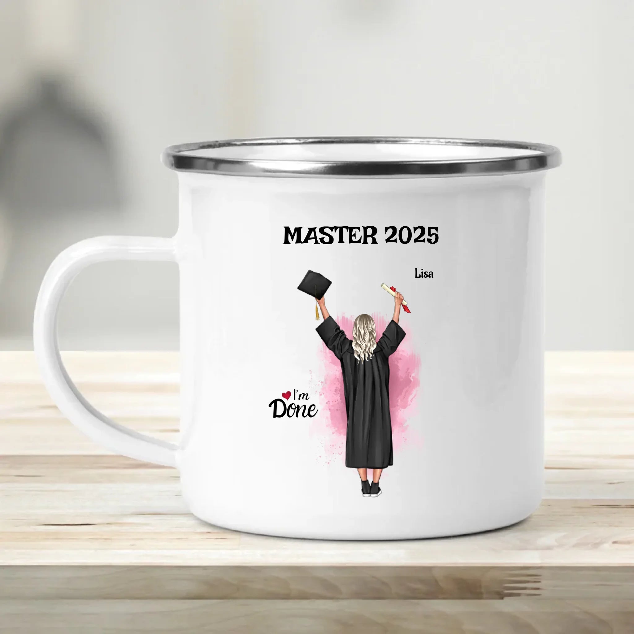 Tasse Master Abschlussgeschenk Mädchen personalisiert - Cantty