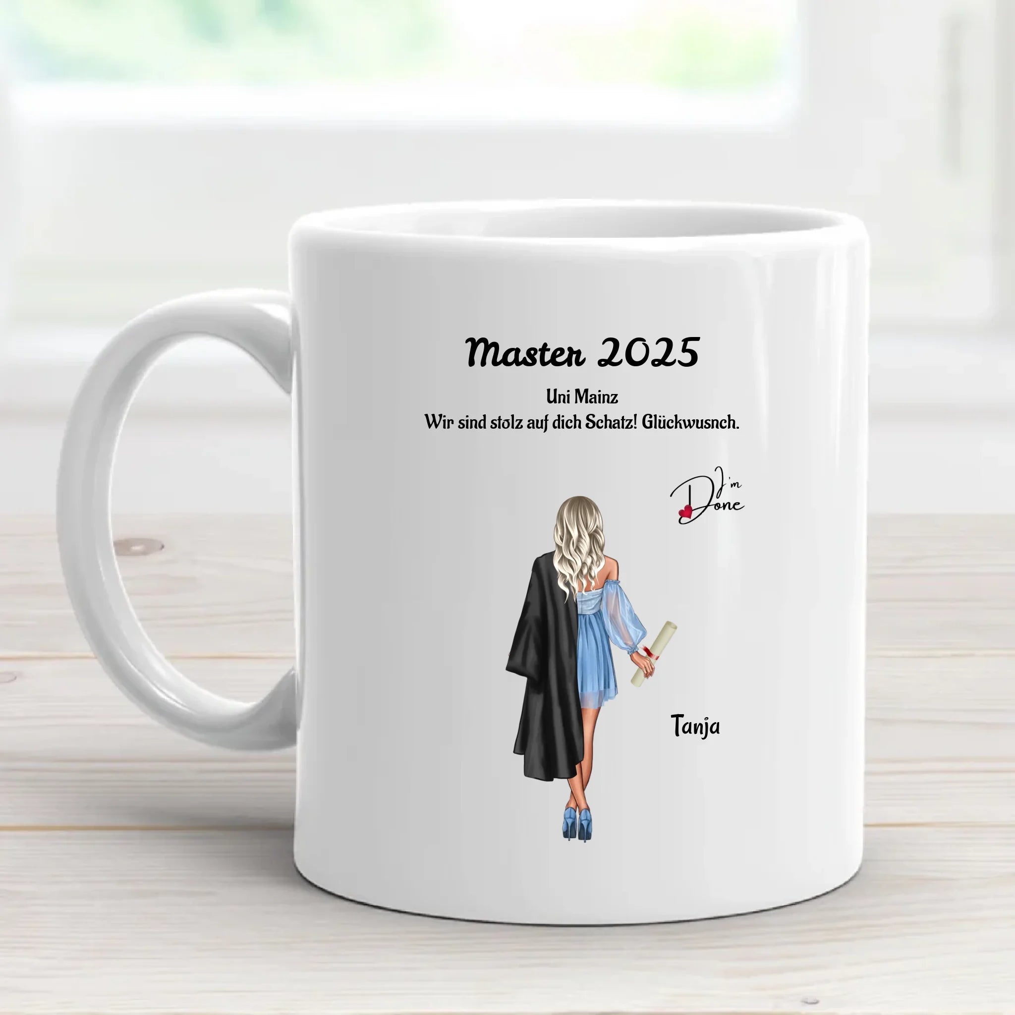 Tasse Master Mädchen Abschlussgeschenk - Cantty