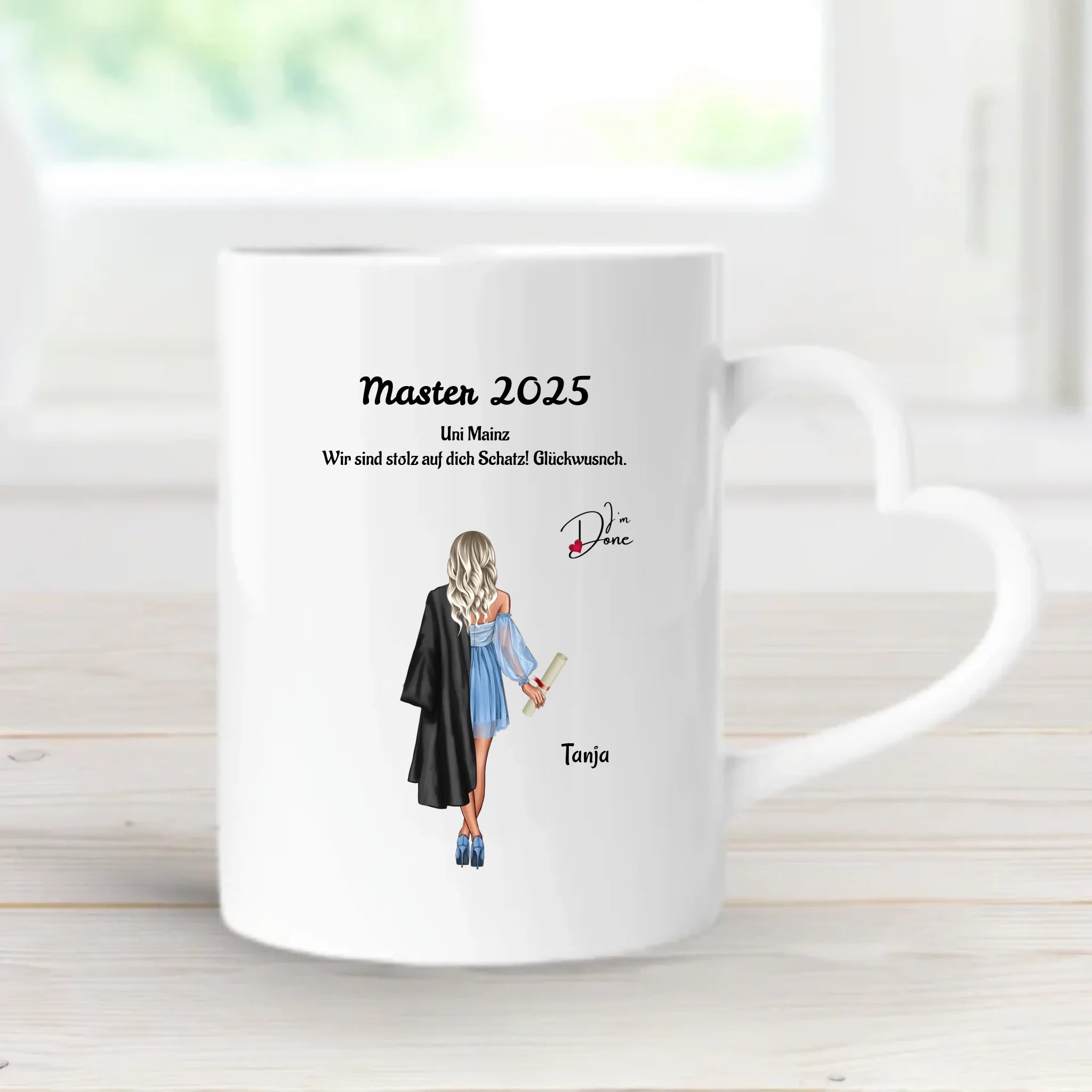 Tasse Master Mädchen Abschlussgeschenk - Cantty