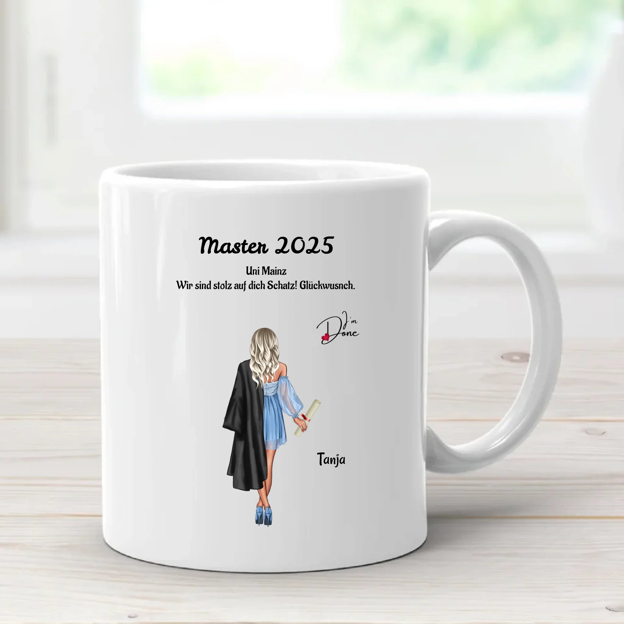 Tasse Master Mädchen Abschlussgeschenk - Cantty