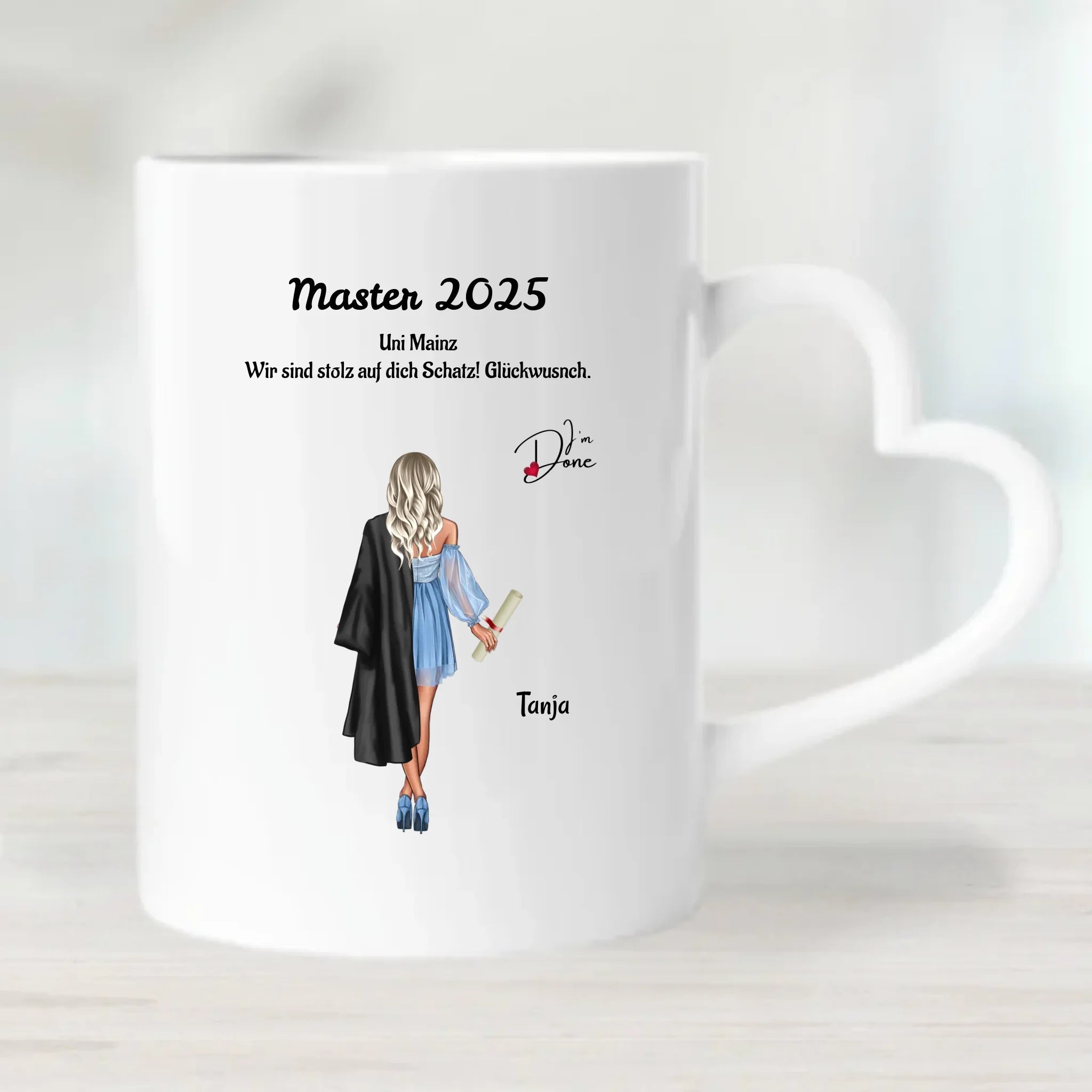 Tasse Master Mädchen Abschlussgeschenk - Cantty