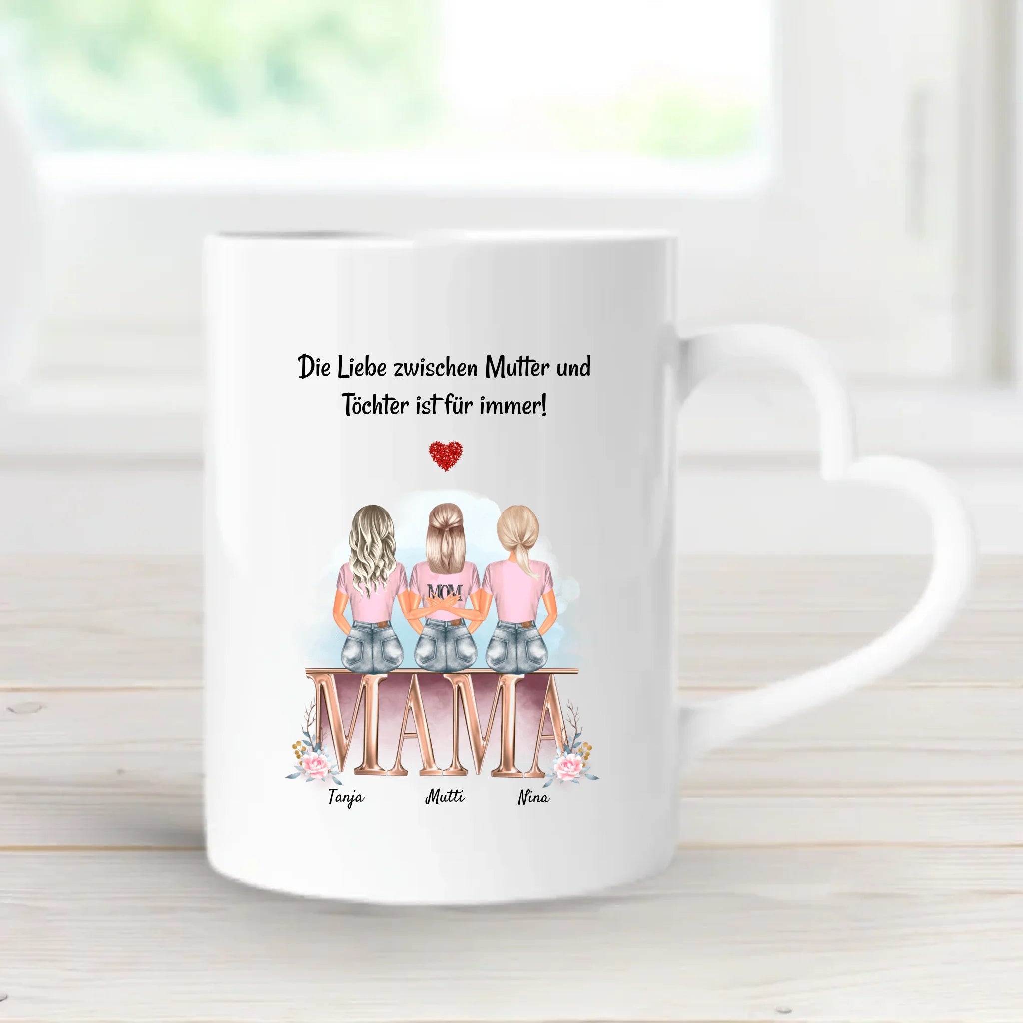 Tasse Mutter 2 Töchter Geschenk - Cantty