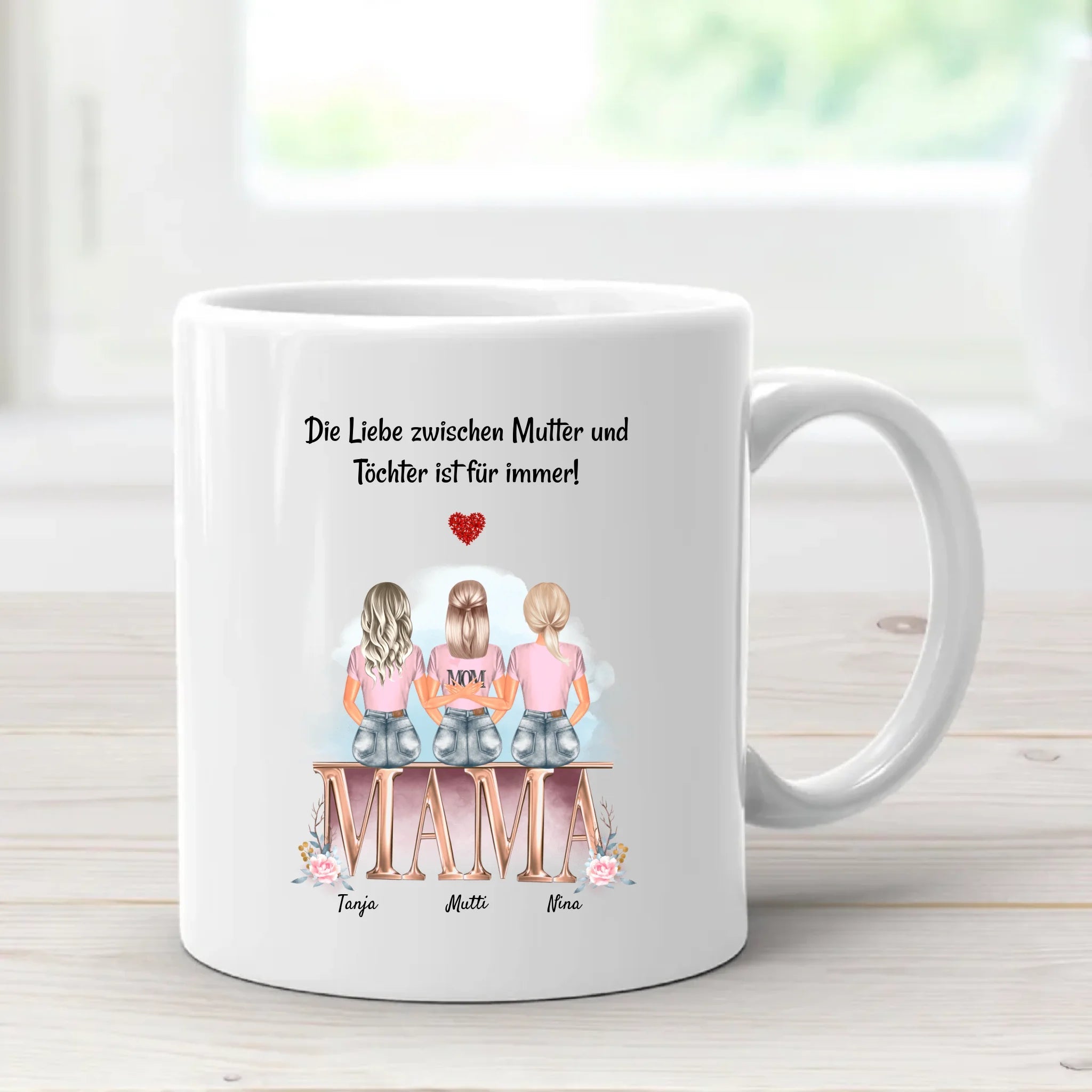 Tasse Mutter 2 Töchter Geschenk - Cantty