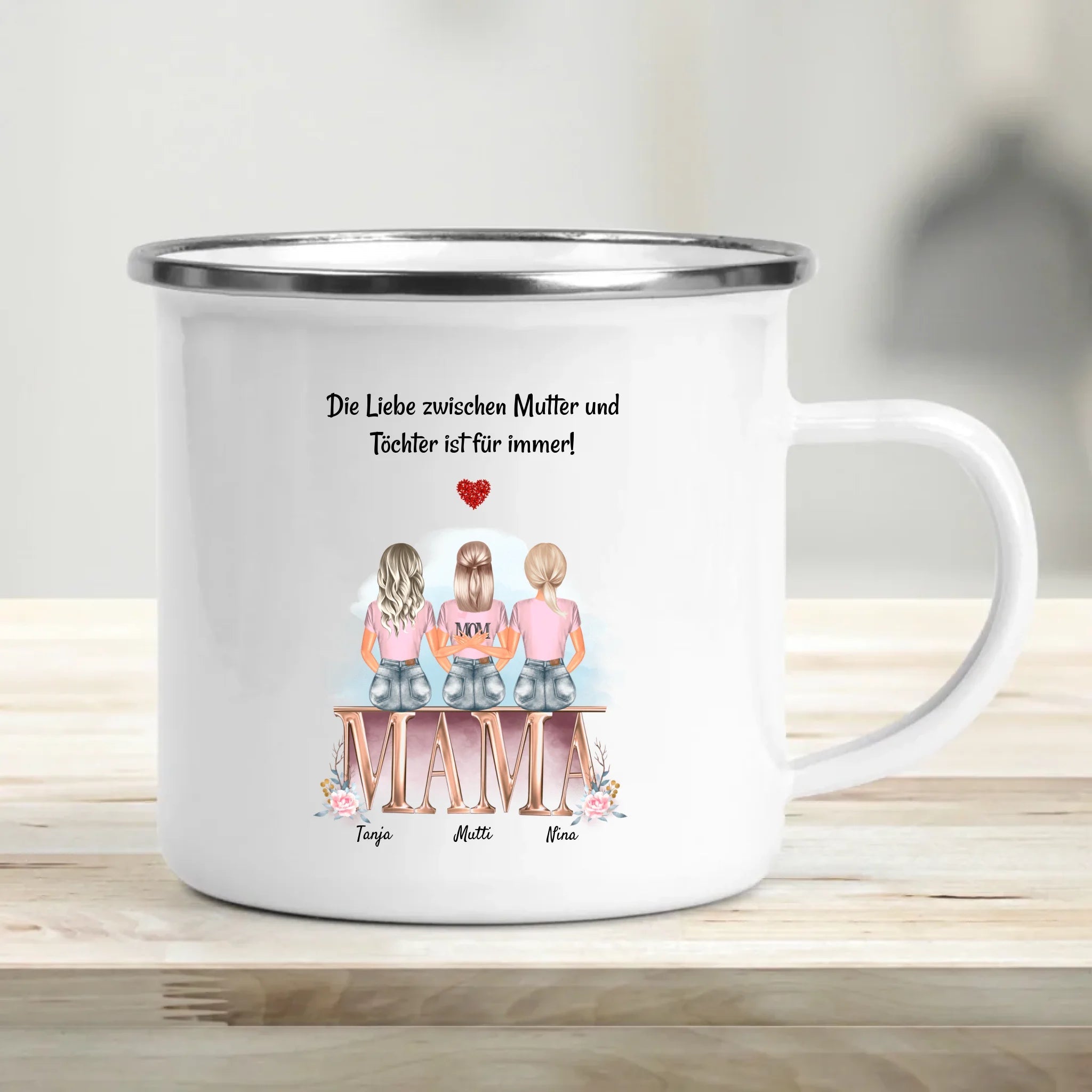 Tasse Mutter 2 Töchter Geschenk - Cantty
