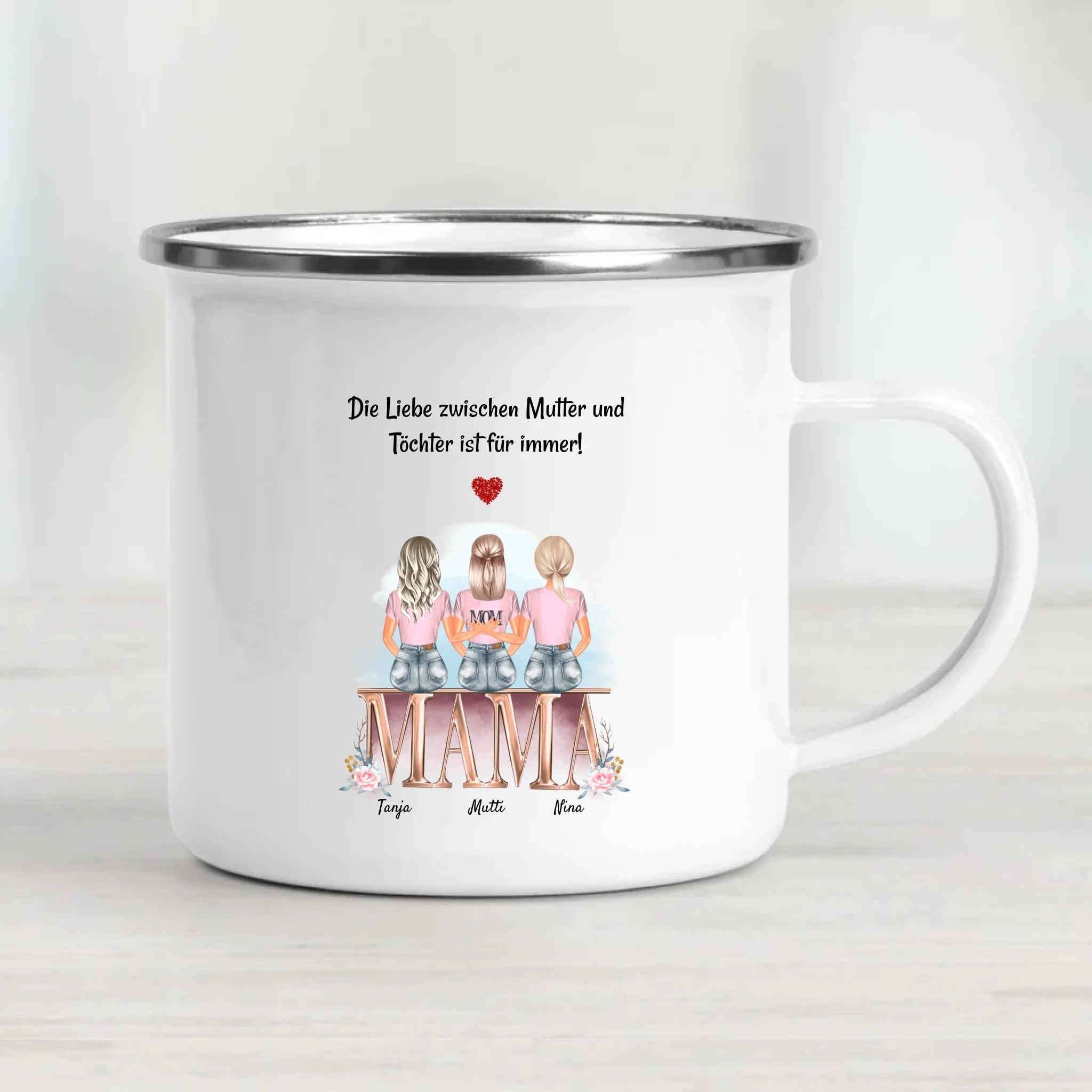 Tasse Mutter 2 Töchter Geschenk - Cantty
