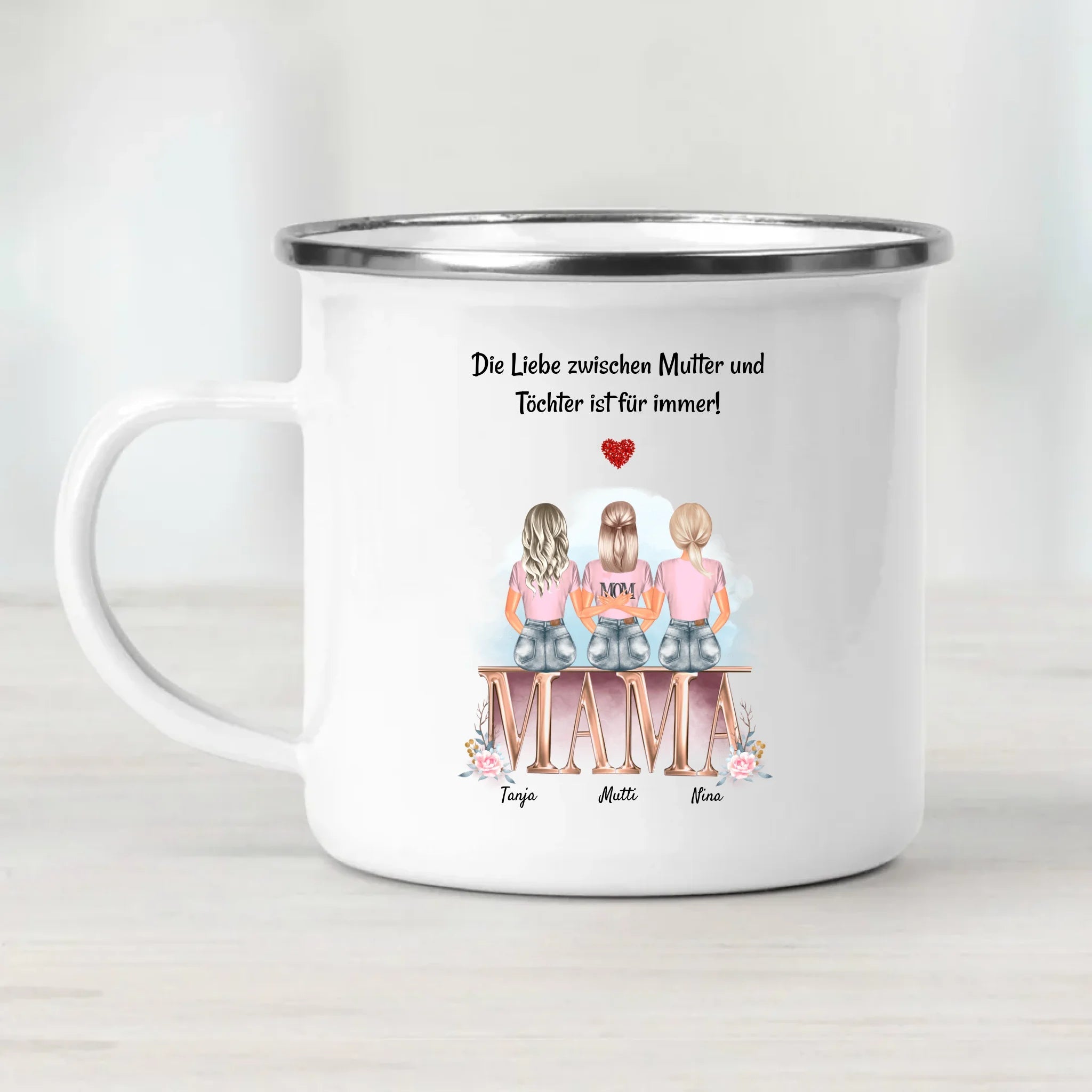 Tasse Mutter 2 Töchter Geschenk - Cantty