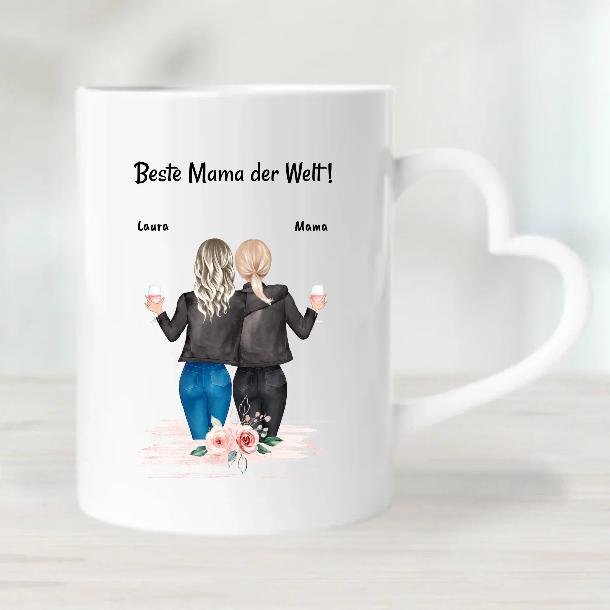 Tasse Mutter Tochter Geschenk individuell mit Spruch - Cantty
