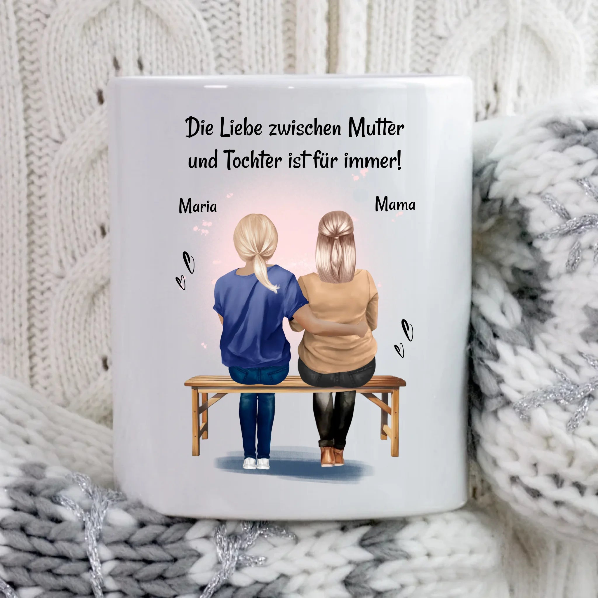 Tasse Mutter Tochter Geschenk mit Spruch - Cantty