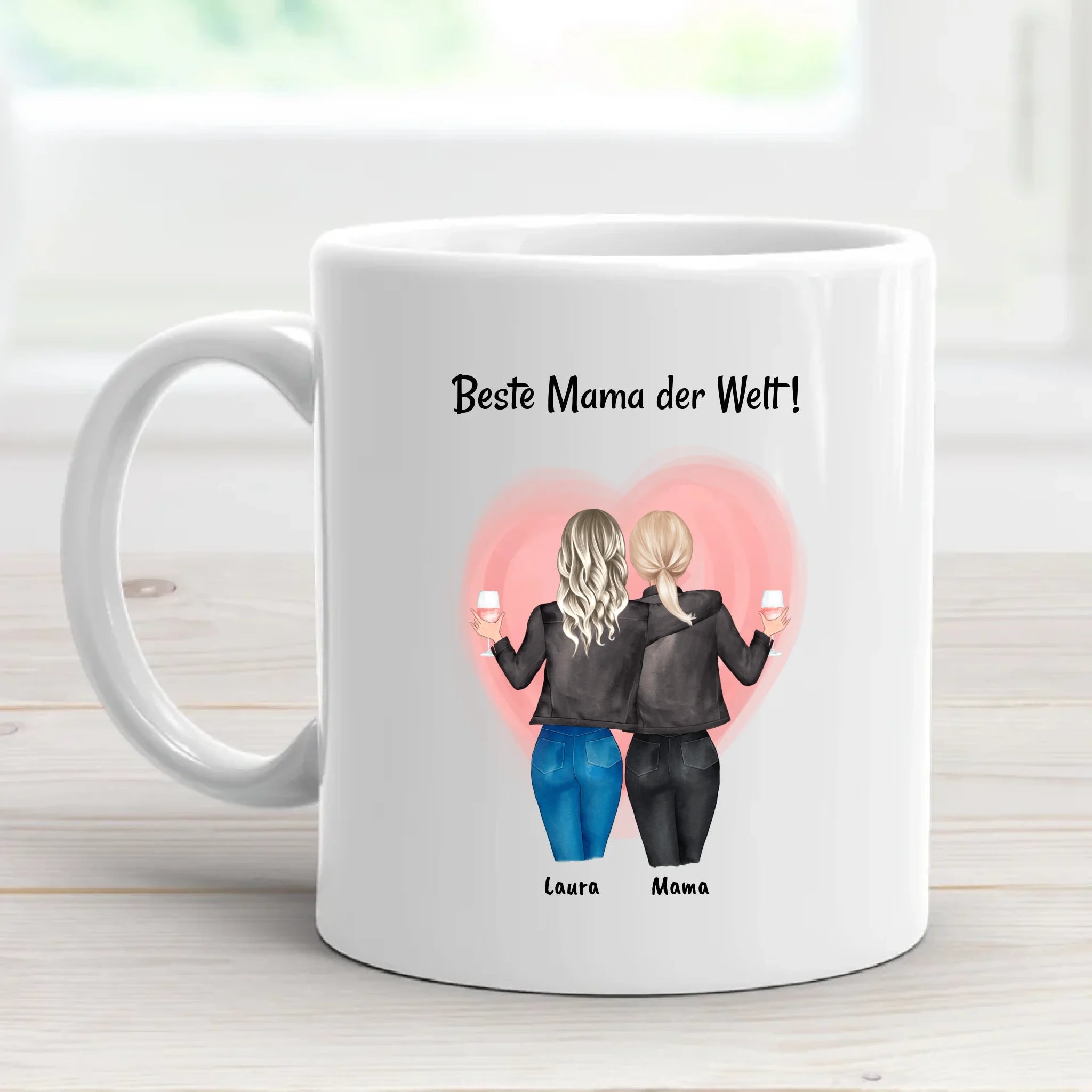 Tasse Muttertagsgeschenk Mama Tochter personalisiert - Cantty