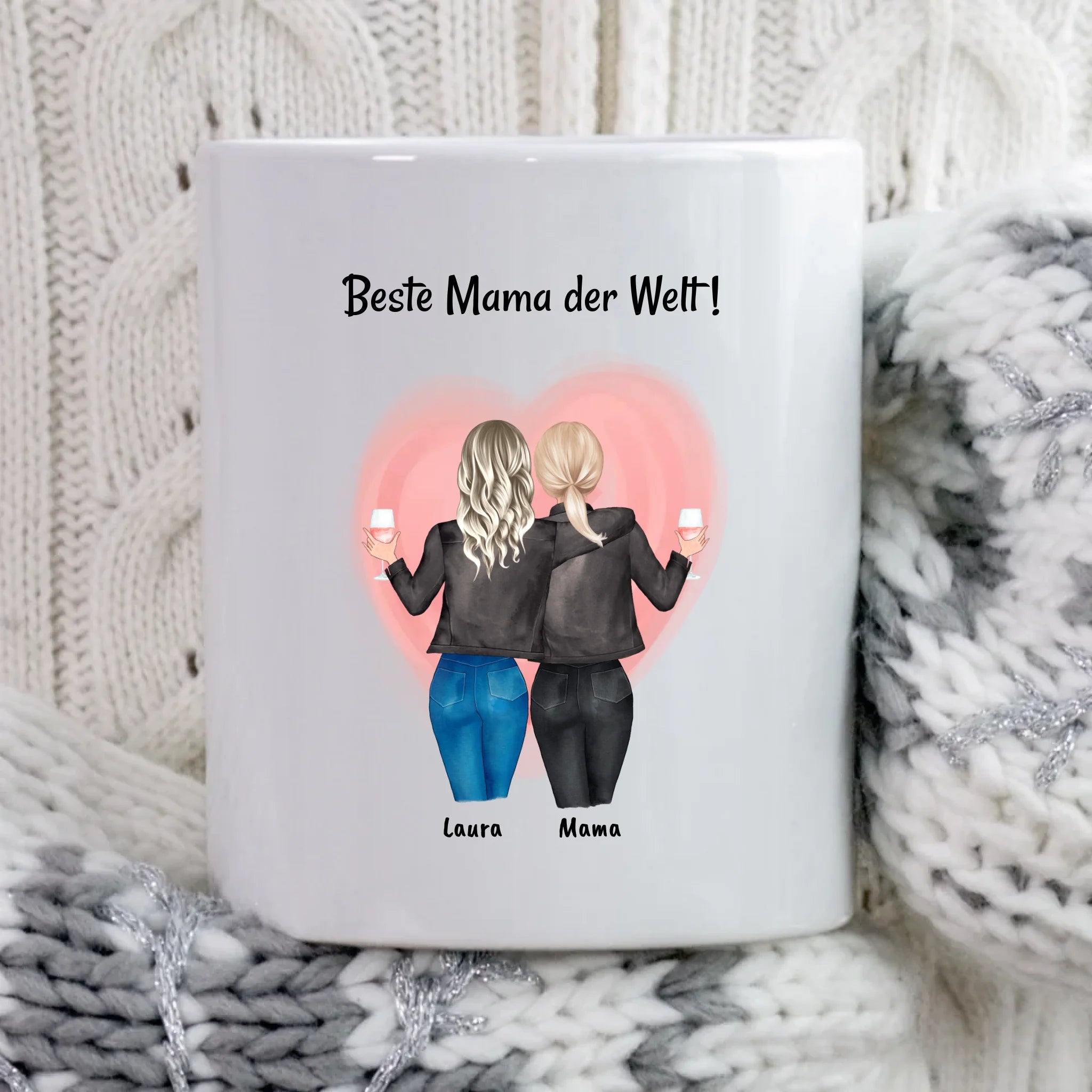 Tasse Muttertagsgeschenk Mama Tochter personalisiert - Cantty