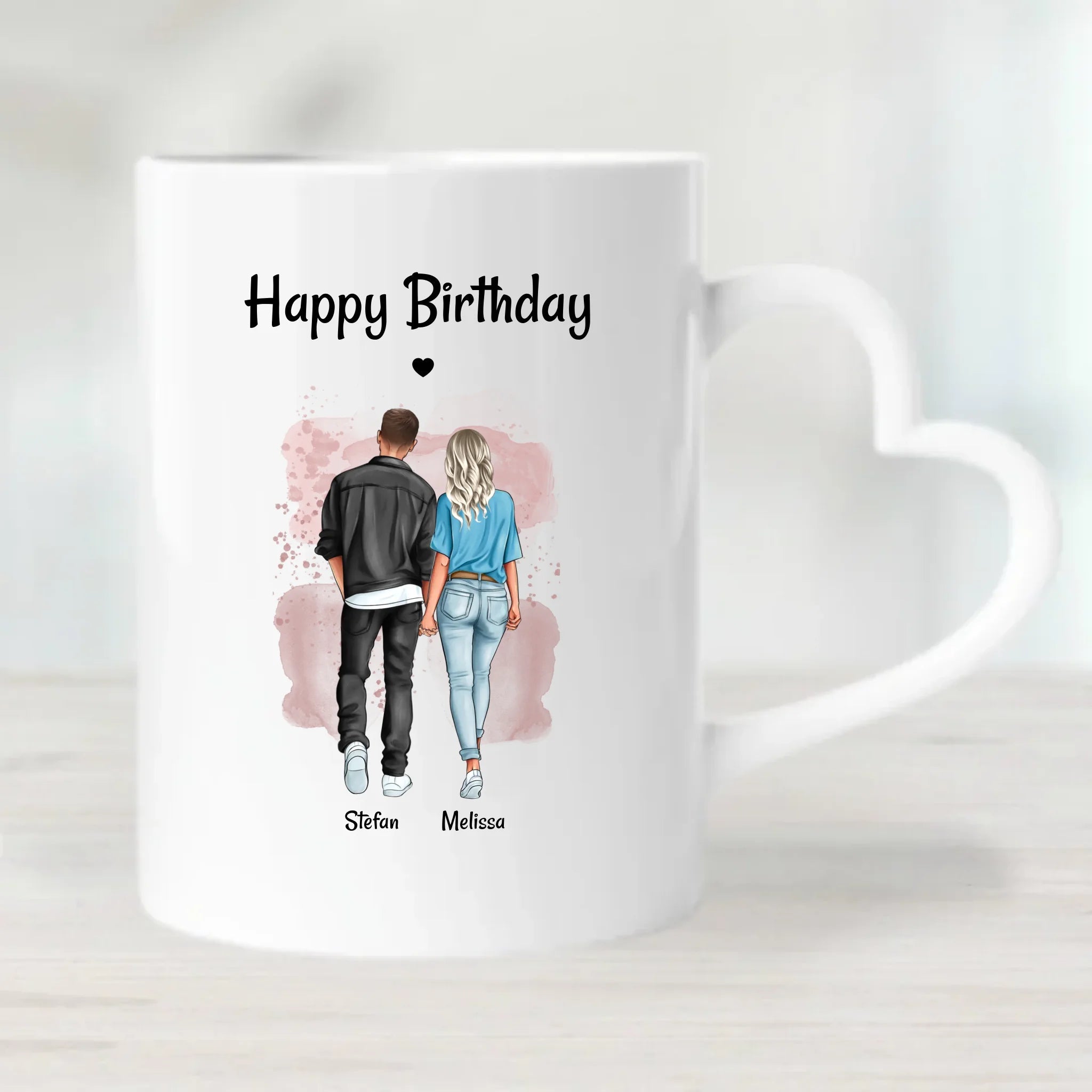 Tasse Paar Geburtstagsgeschenk Bild personalisiert - Cantty