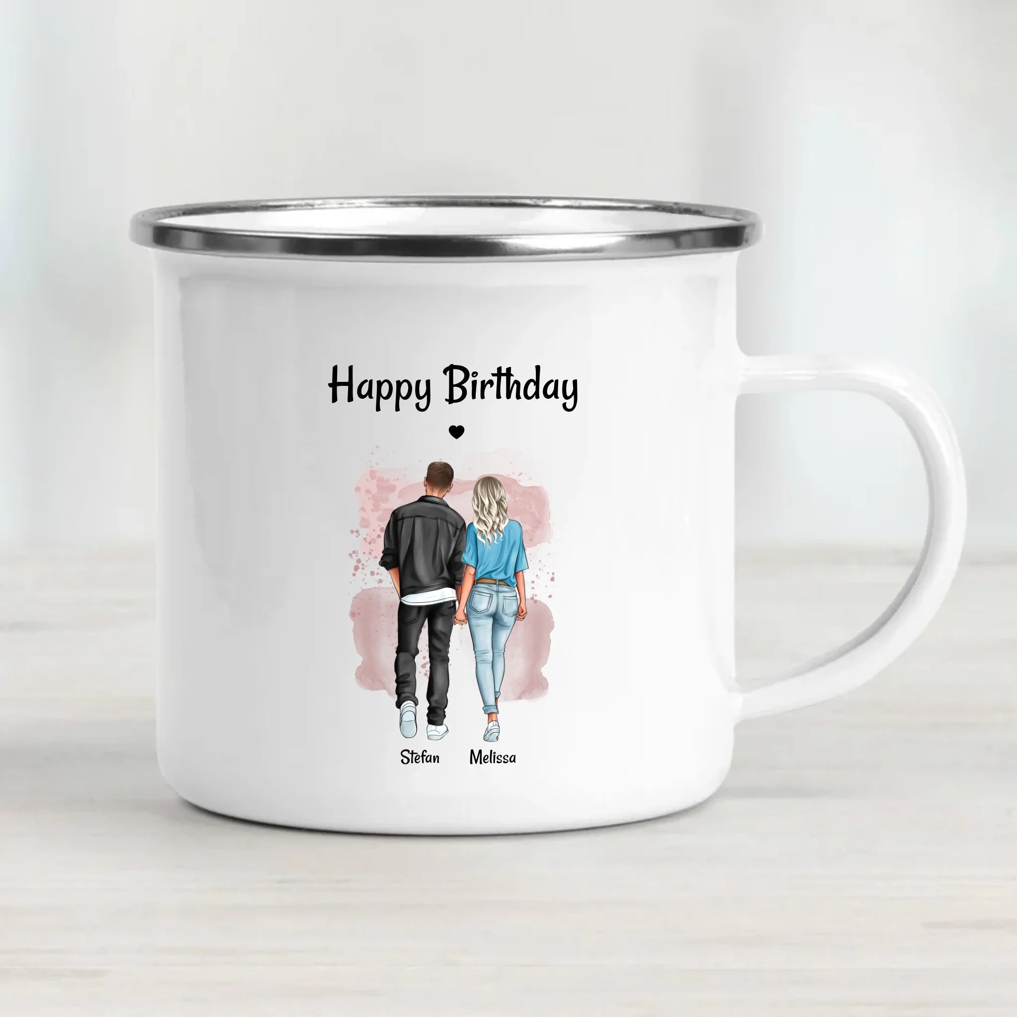 Tasse Paar Geburtstagsgeschenk Bild personalisiert - Cantty