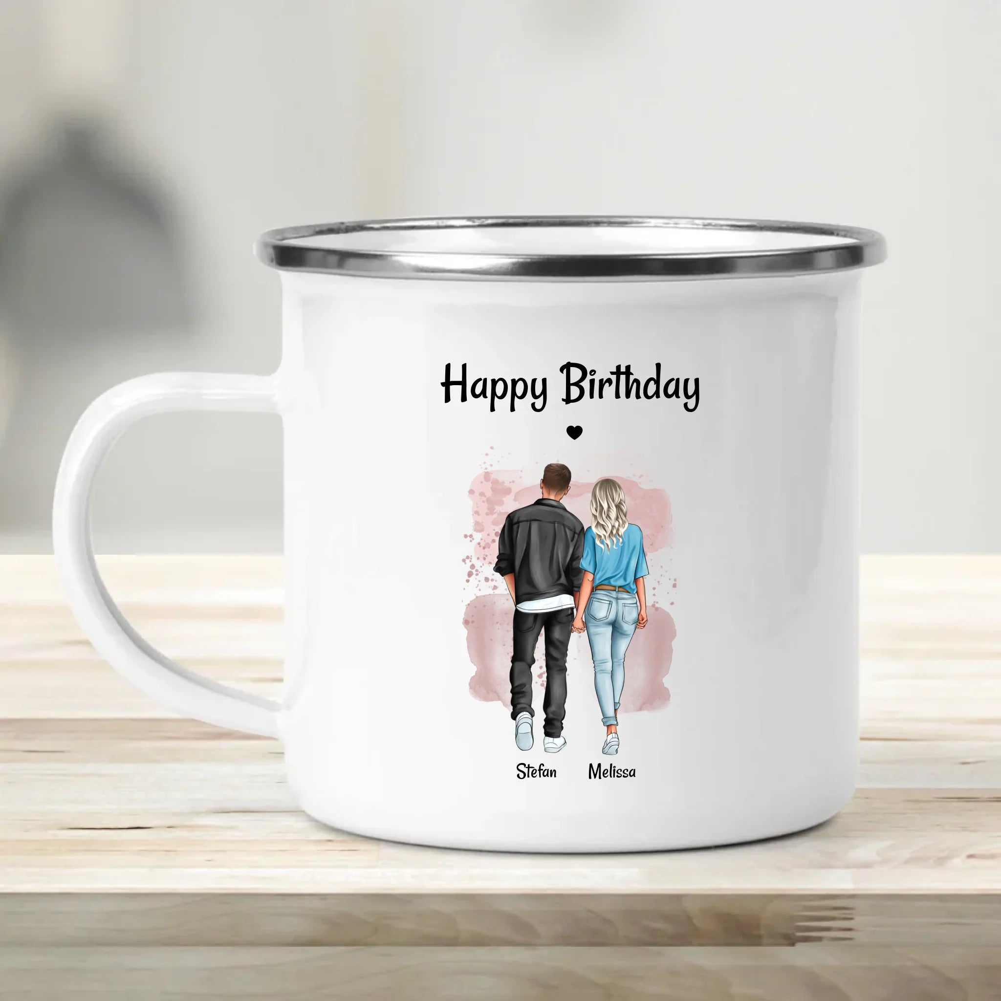 Tasse Paar Geburtstagsgeschenk Bild personalisiert - Cantty