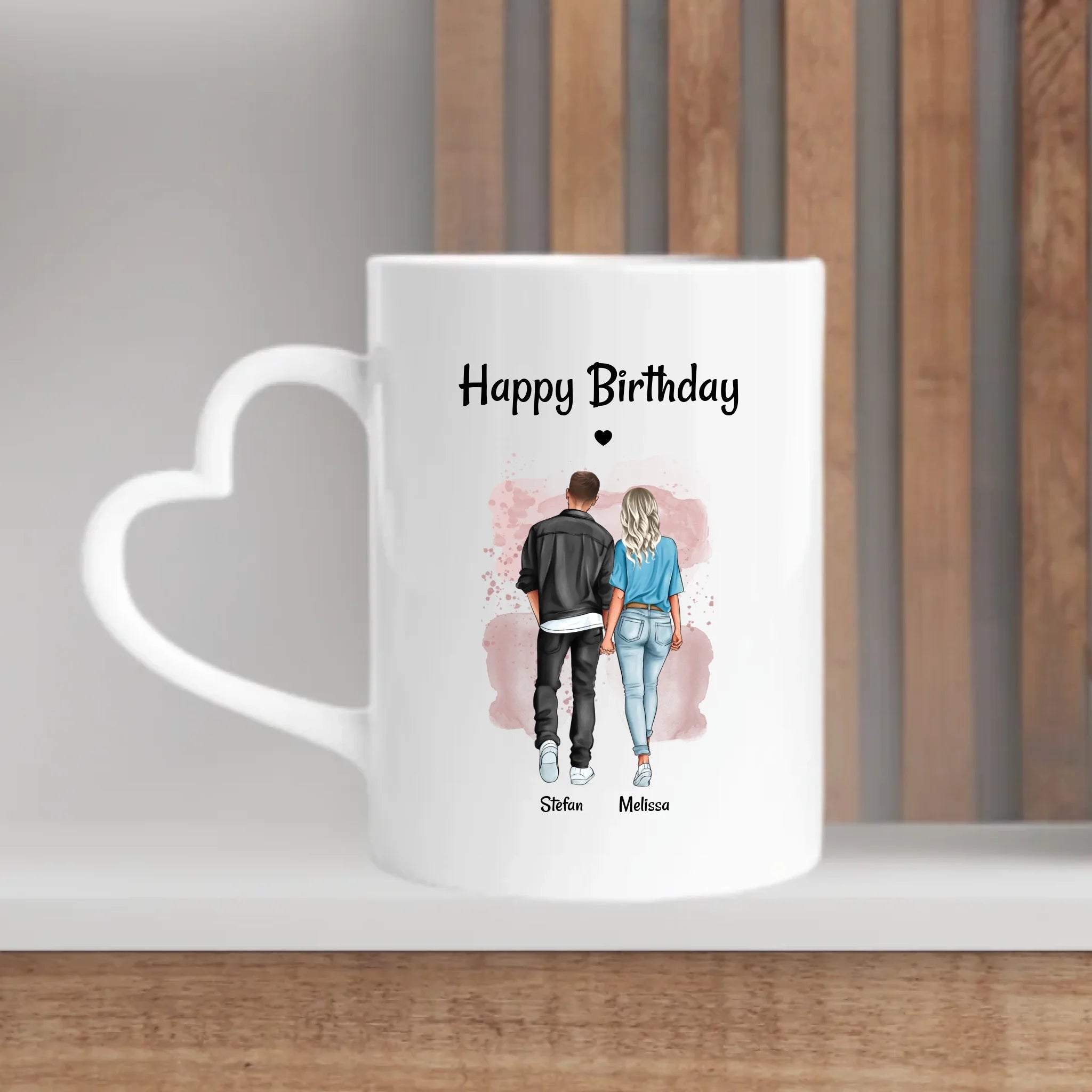 Tasse Paar Geburtstagsgeschenk Bild personalisiert - Cantty