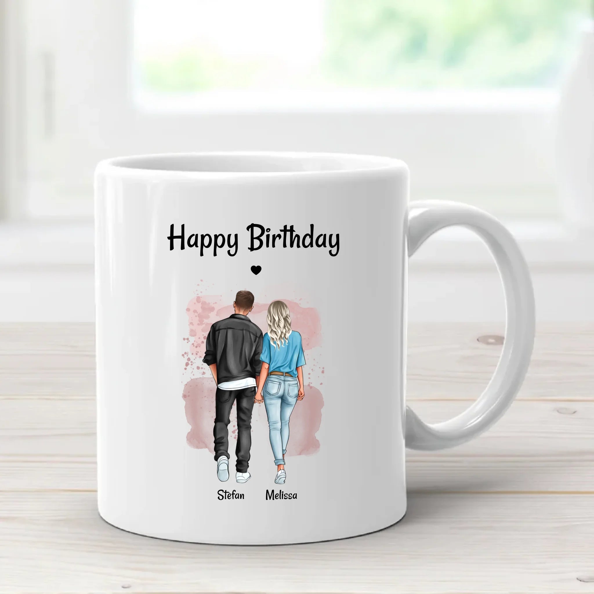 Tasse Paar Geburtstagsgeschenk Bild personalisiert - Cantty