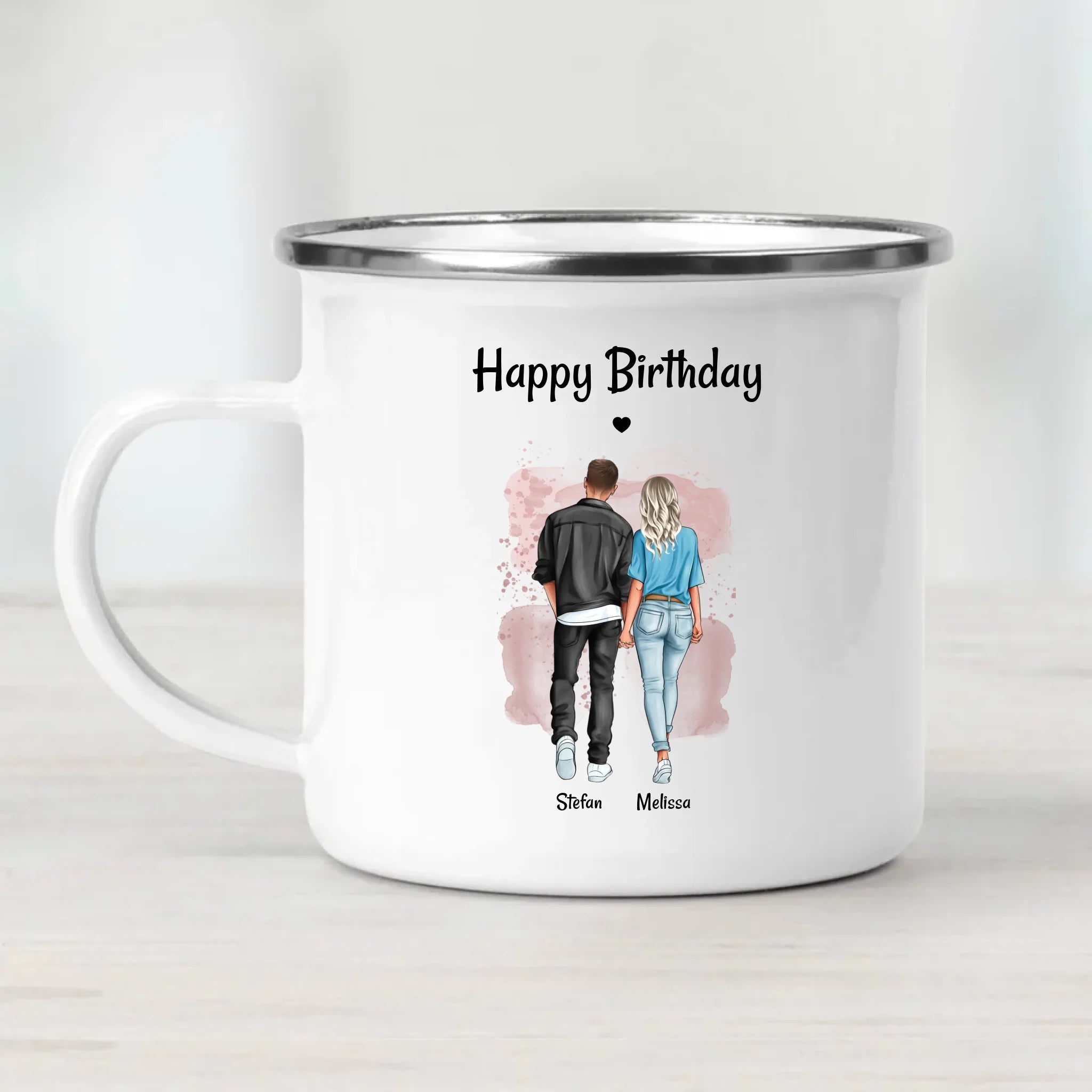 Tasse Paar Geburtstagsgeschenk Bild personalisiert - Cantty