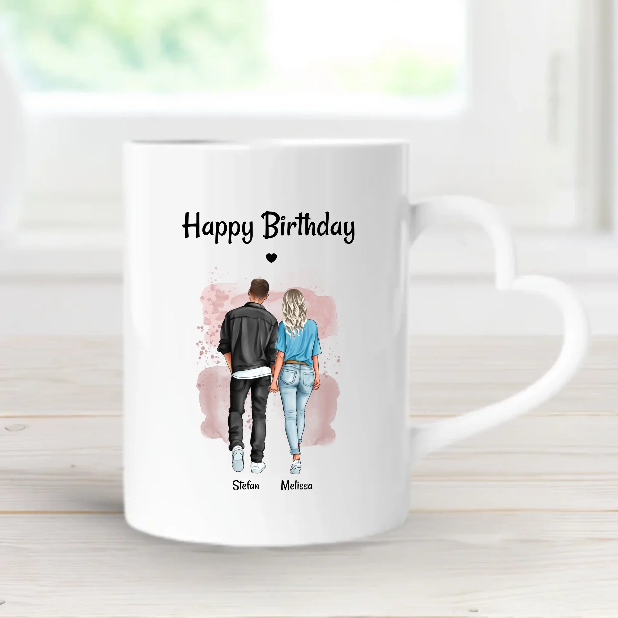 Tasse Paar Geburtstagsgeschenk Bild personalisiert - Cantty