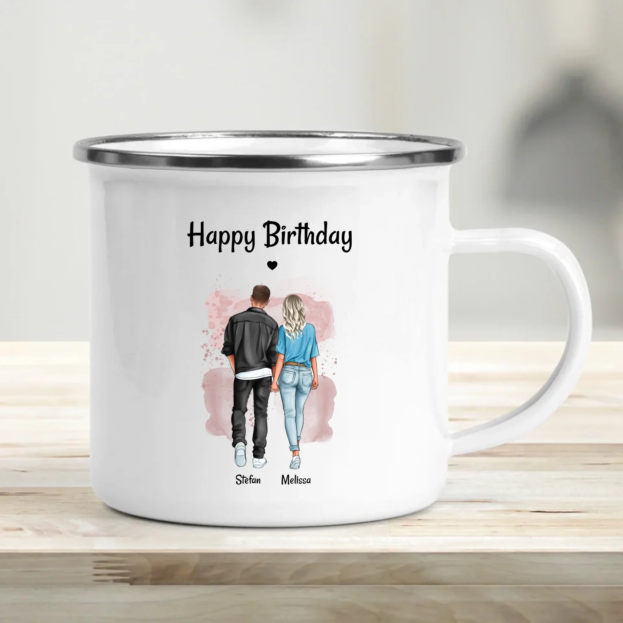 Tasse Paar Geburtstagsgeschenk Bild personalisiert - Cantty