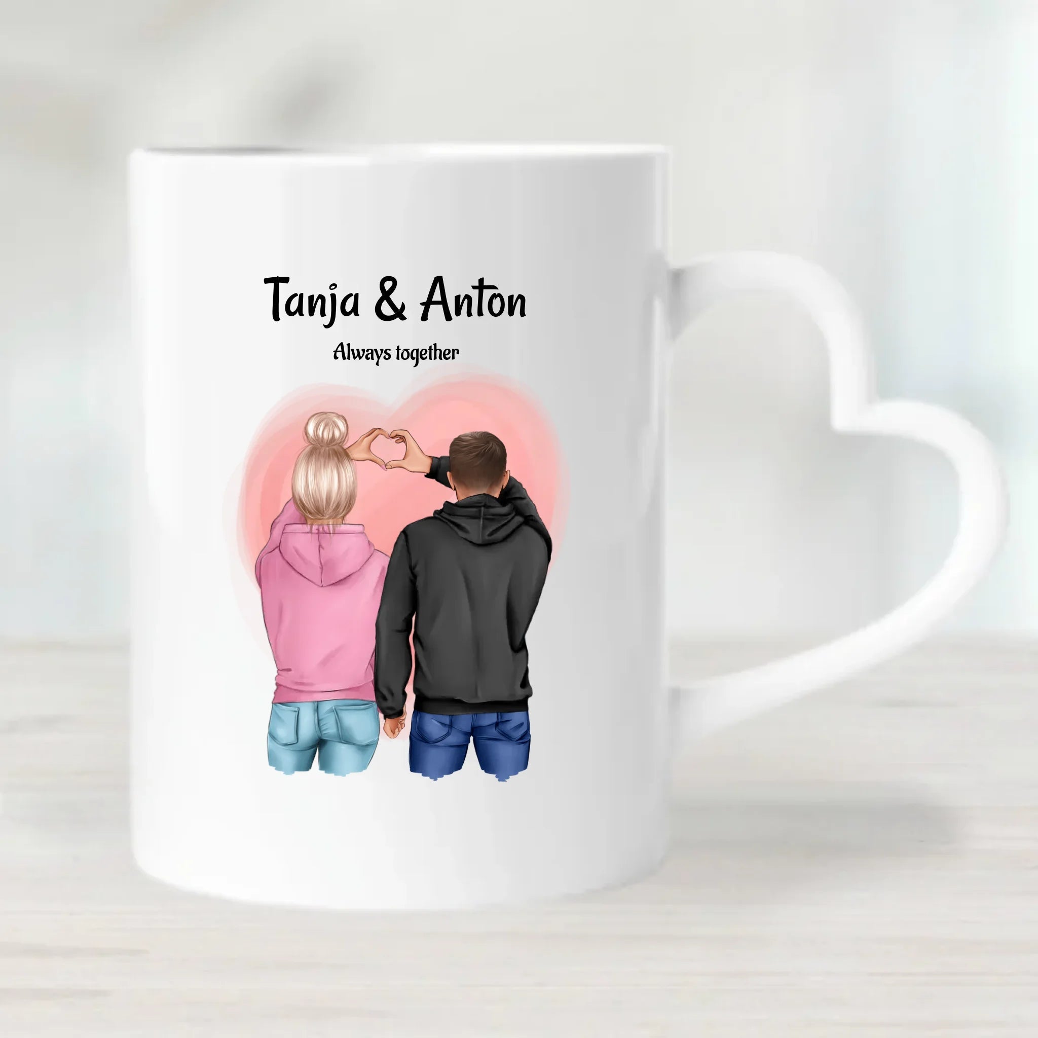 Tasse Pärchen zum Valentinstag personalisieren - Cantty