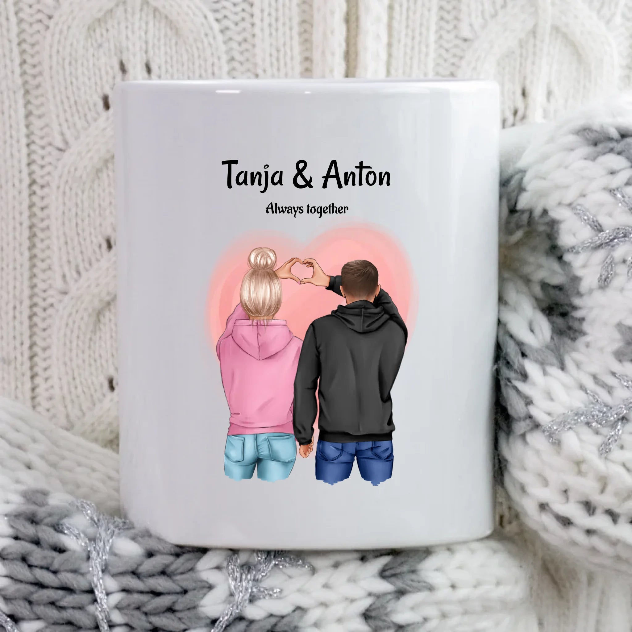 Tasse Pärchen zum Valentinstag personalisieren - Cantty