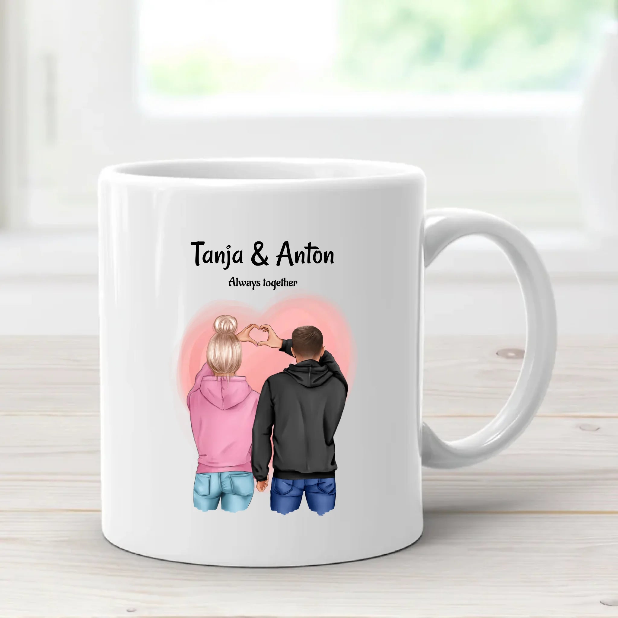 Tasse Pärchen zum Valentinstag personalisieren - Cantty