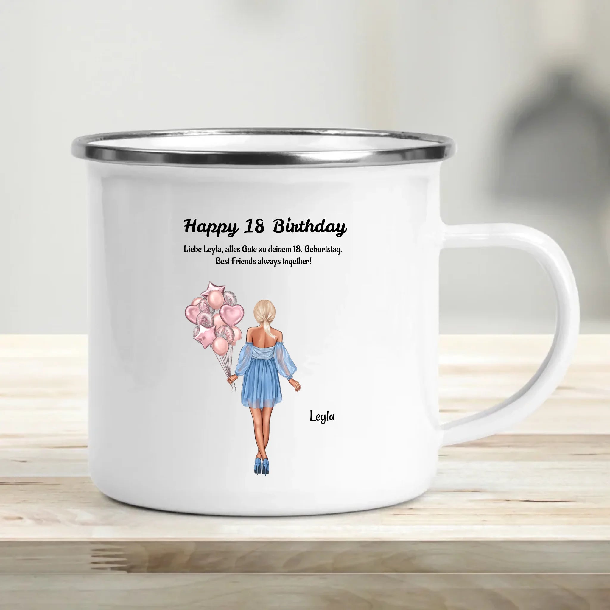Tasse personalisiert 18 Geburtstag Geschenk Beste Freundin - Cantty