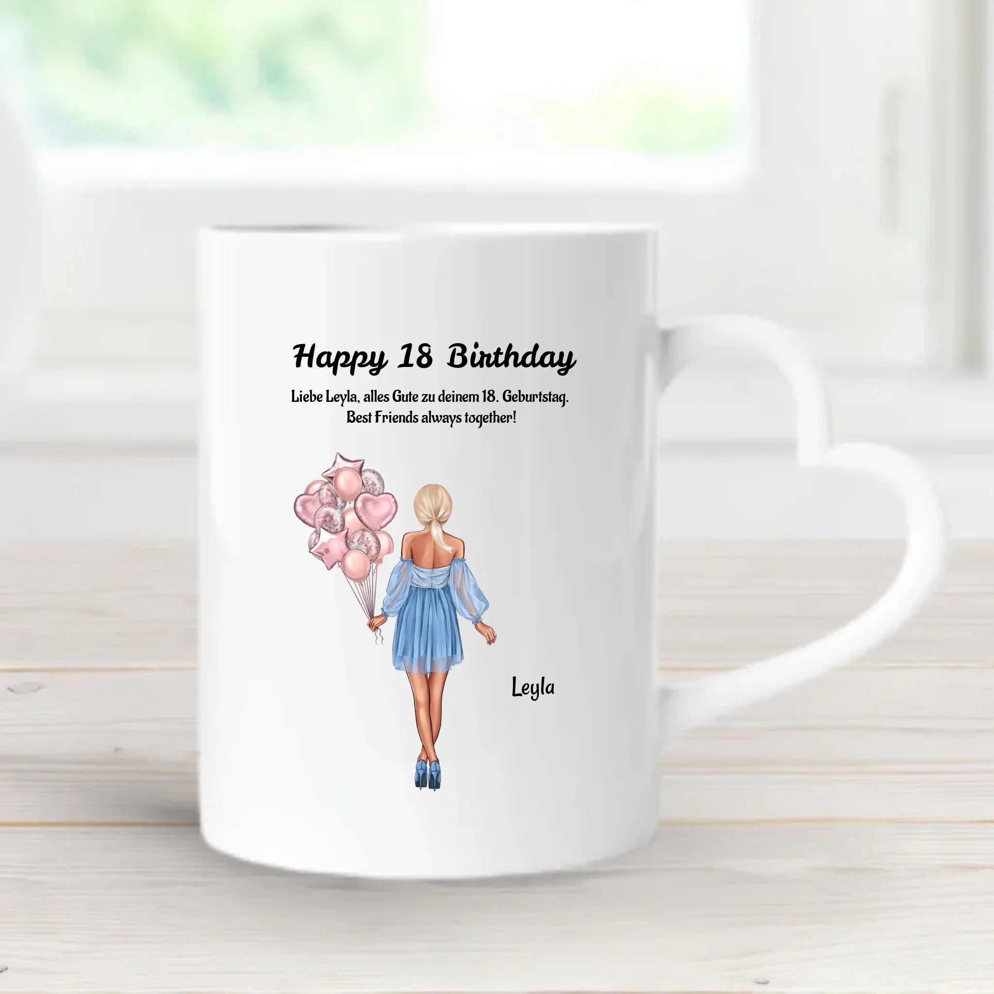 Tasse personalisiert 18 Geburtstag Geschenk Beste Freundin - Cantty