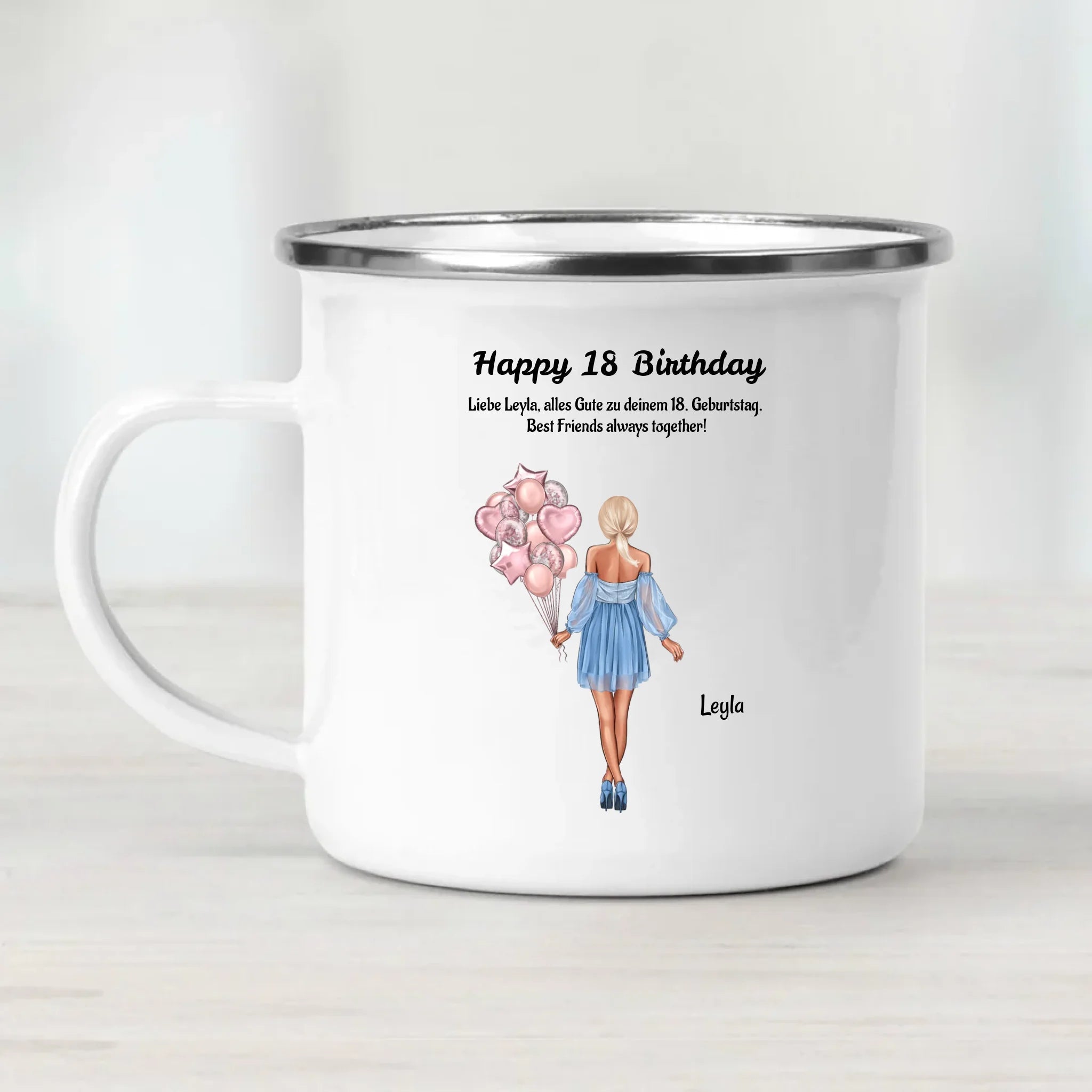 Tasse personalisiert 18 Geburtstag Geschenk Beste Freundin - Cantty
