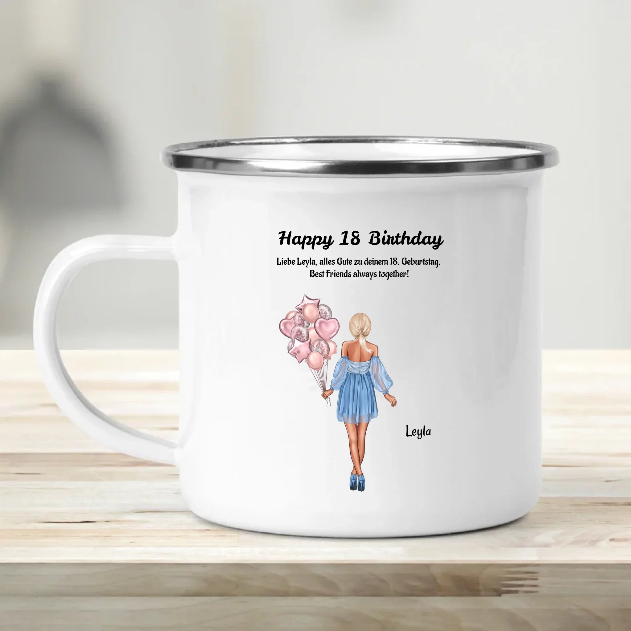 Tasse personalisiert 18 Geburtstag Geschenk Beste Freundin - Cantty