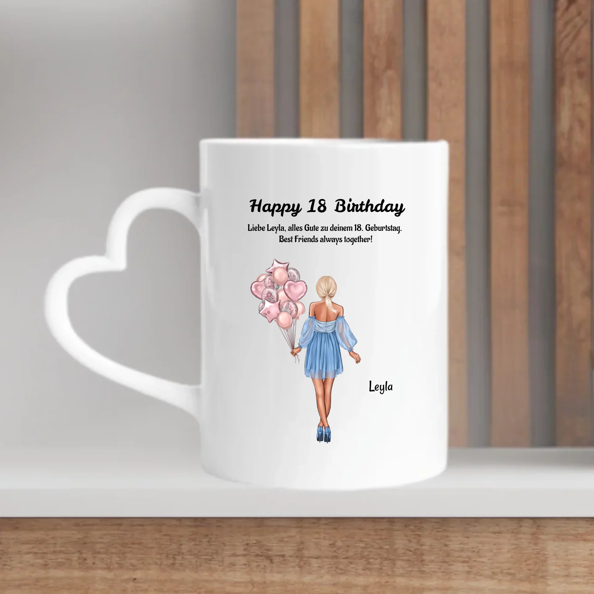 Tasse personalisiert 18 Geburtstag Geschenk Beste Freundin - Cantty