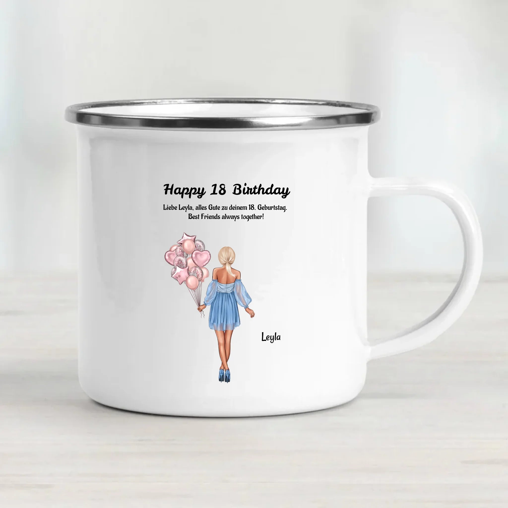 Tasse personalisiert 18 Geburtstag Geschenk Beste Freundin - Cantty