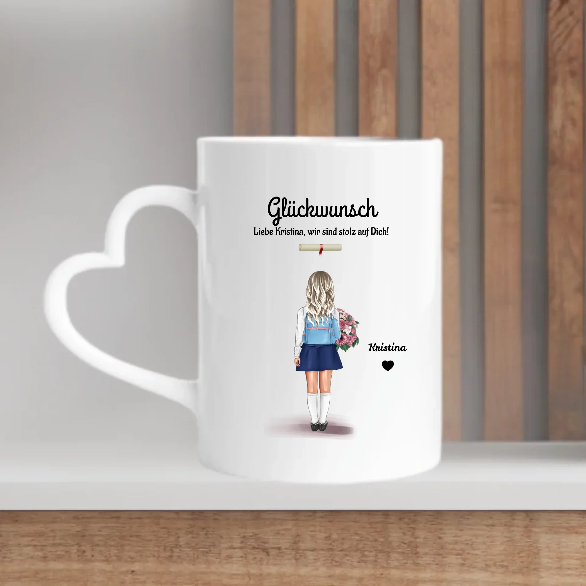 Tasse Schule Zeugnis Geschenk für kleines Mädchen - Cantty