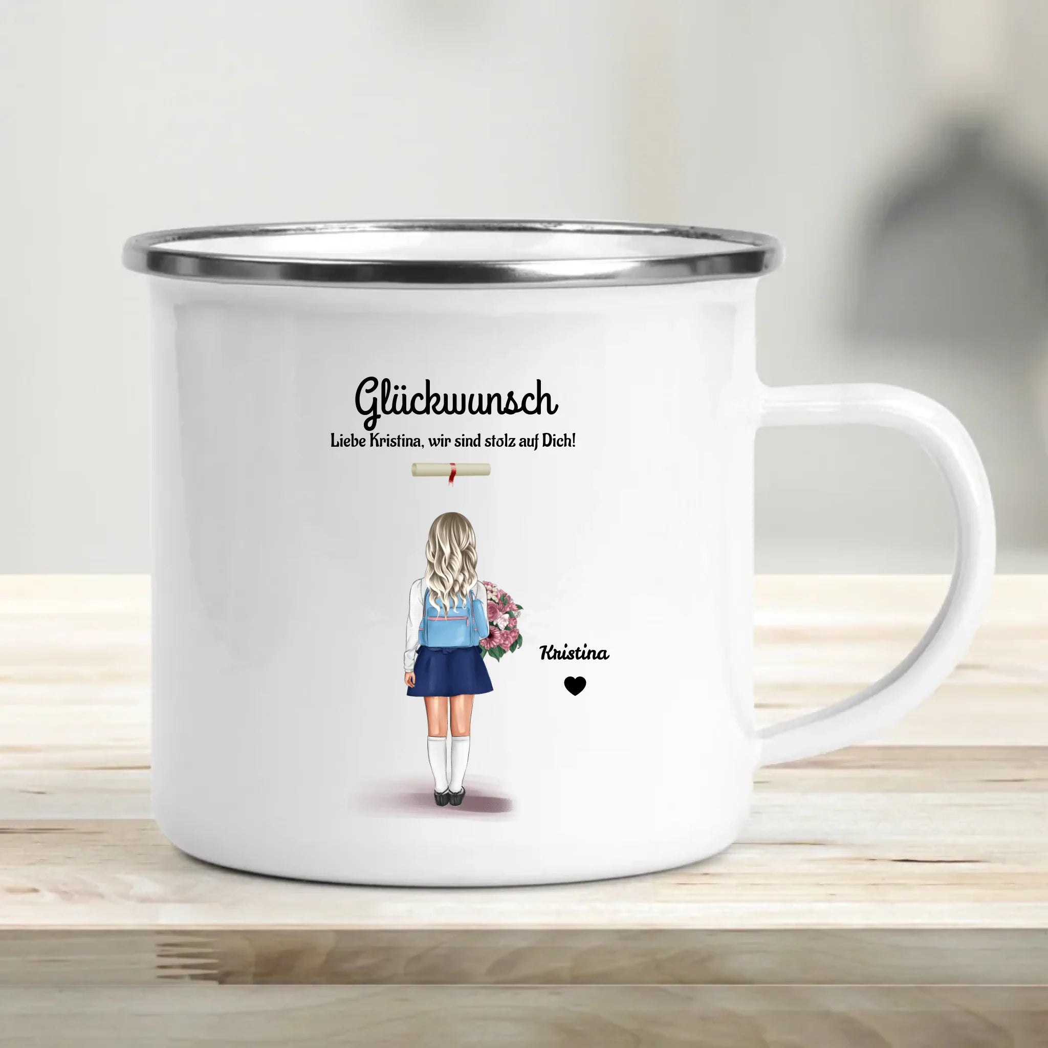 Tasse Schule Zeugnis Geschenk für kleines Mädchen - Cantty