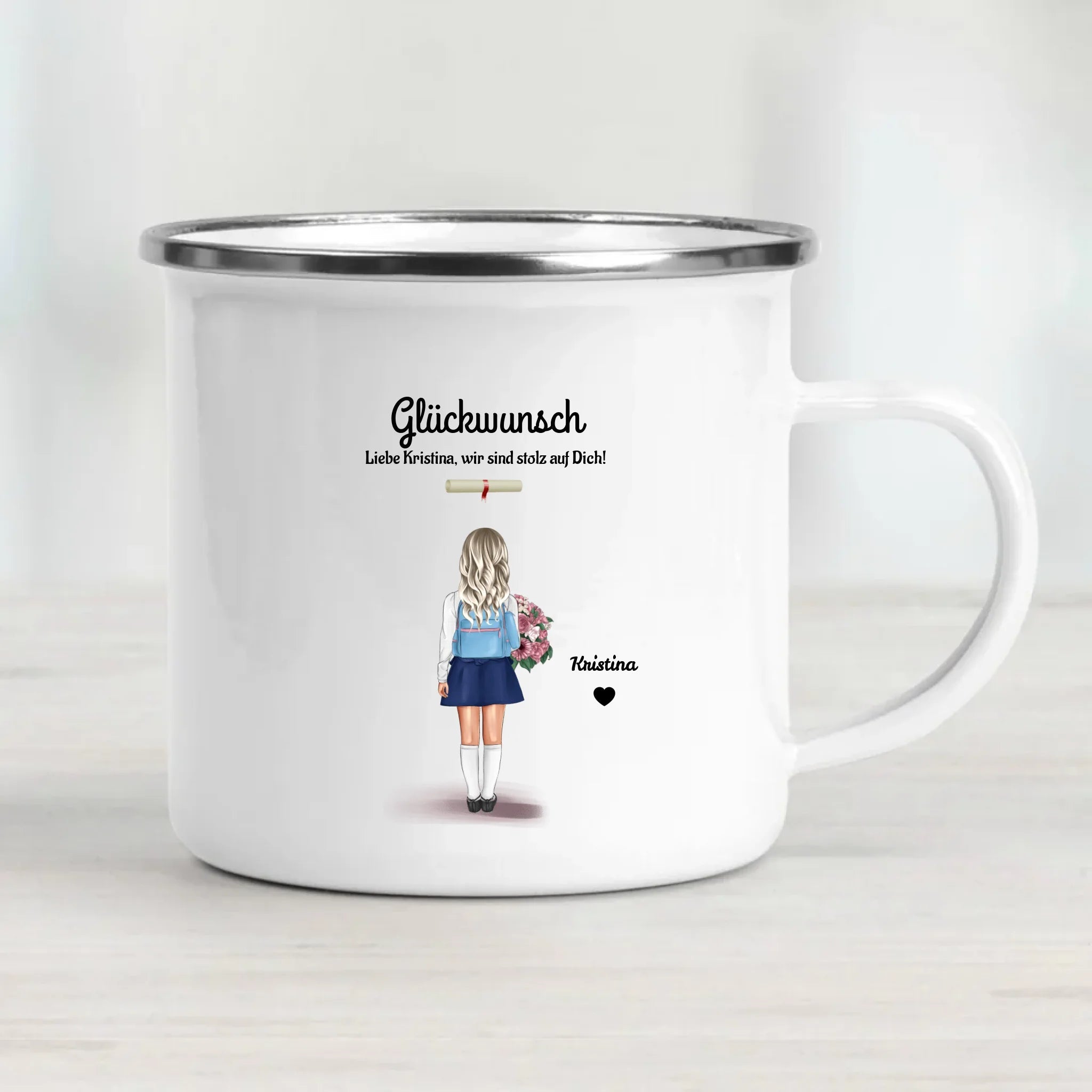 Tasse Schule Zeugnis Geschenk für kleines Mädchen - Cantty