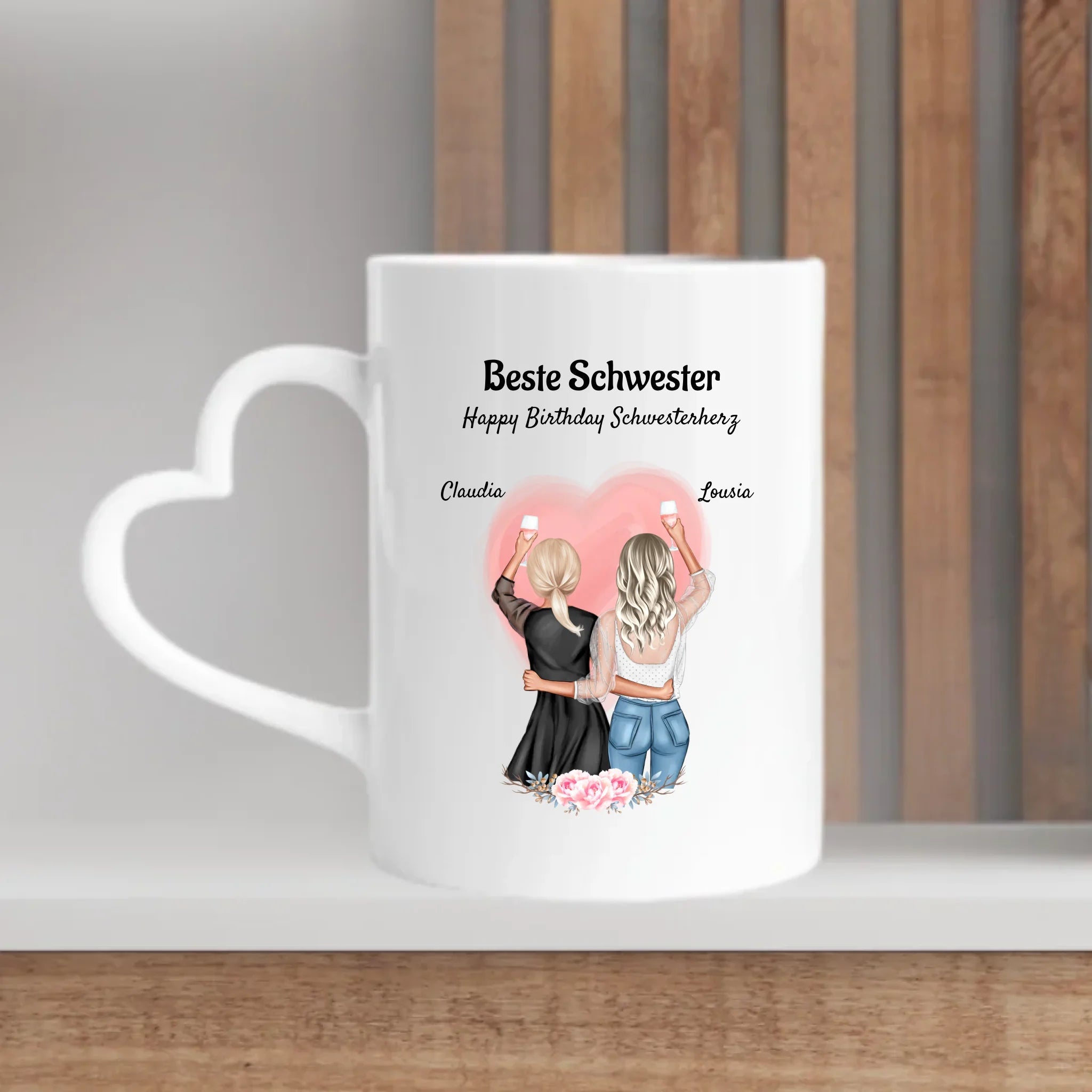 Tasse Schwester Geschenk Geburtstag mit Namen - Cantty
