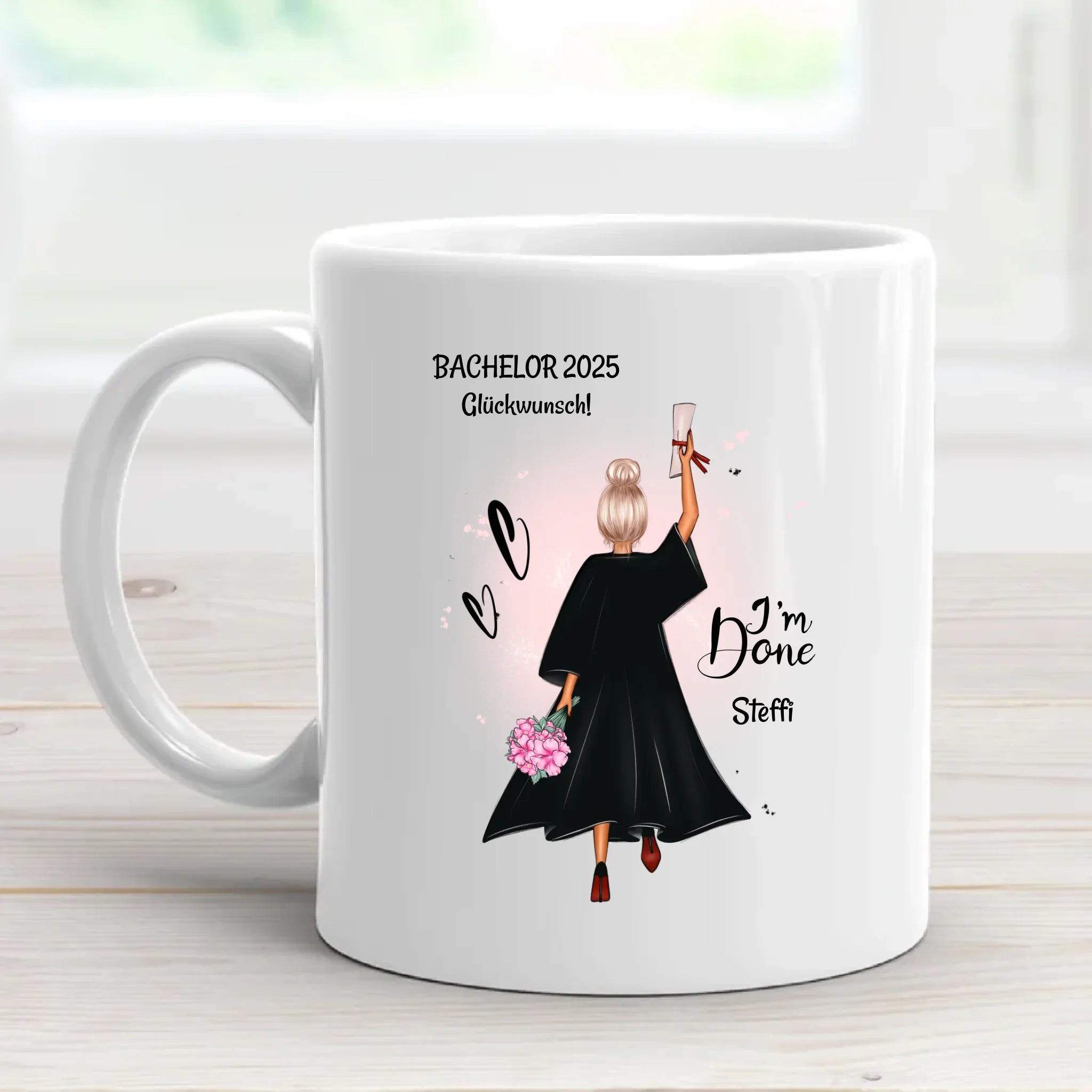 Tasse Tochter Abschlussgeschenk personalisiert - Cantty