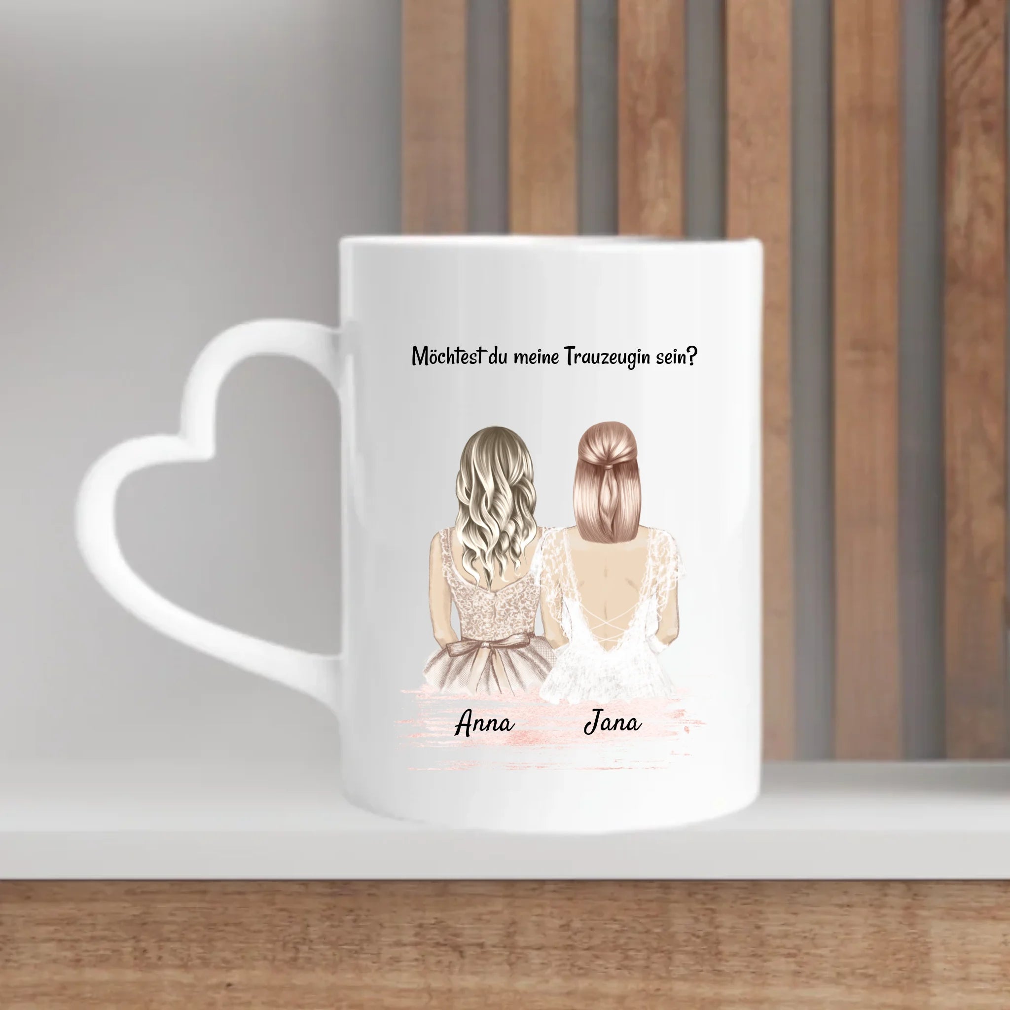 Tasse Trauzeugin Fragen & Danke personalisiert mit Spruch - Cantty