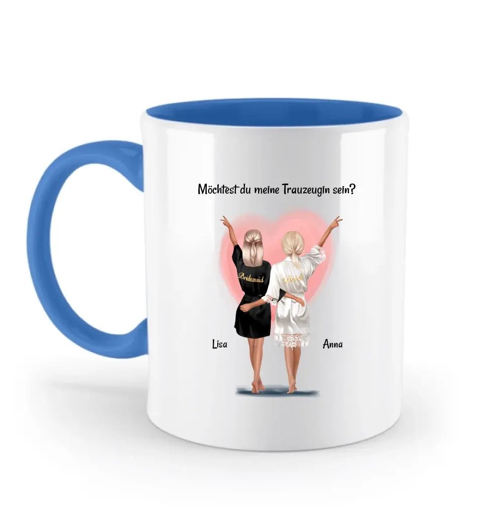 Tasse Trauzeugin Fragen Geschenk personalisiert - Cantty
