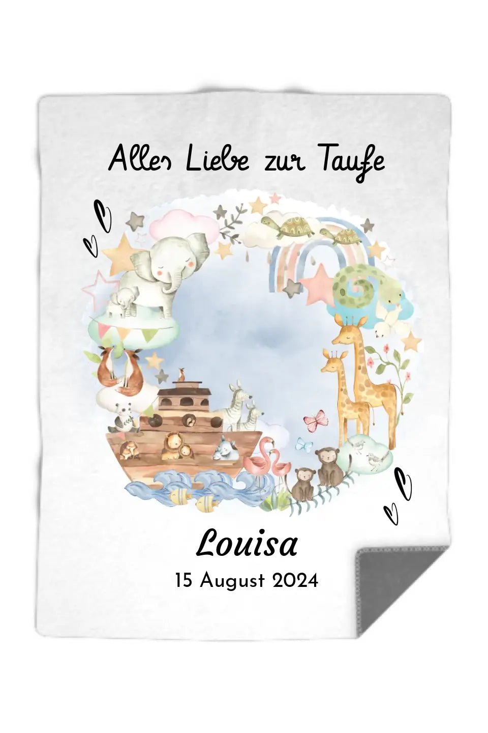 Taufe Decke Geschenk mit Name - Cantty