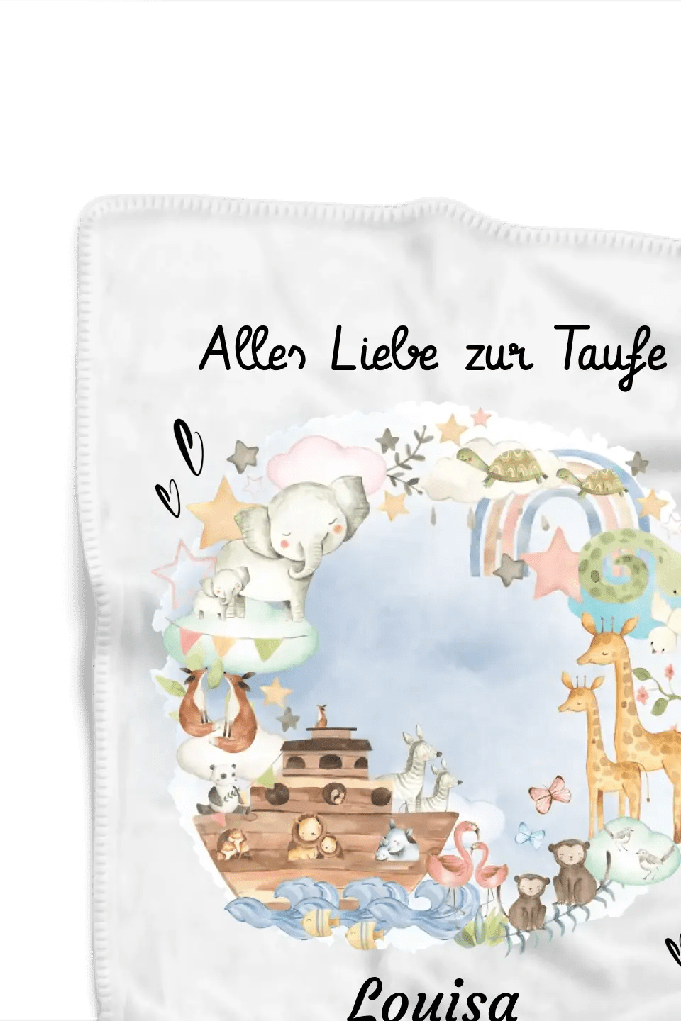 Taufe Decke Geschenk mit Name - Cantty