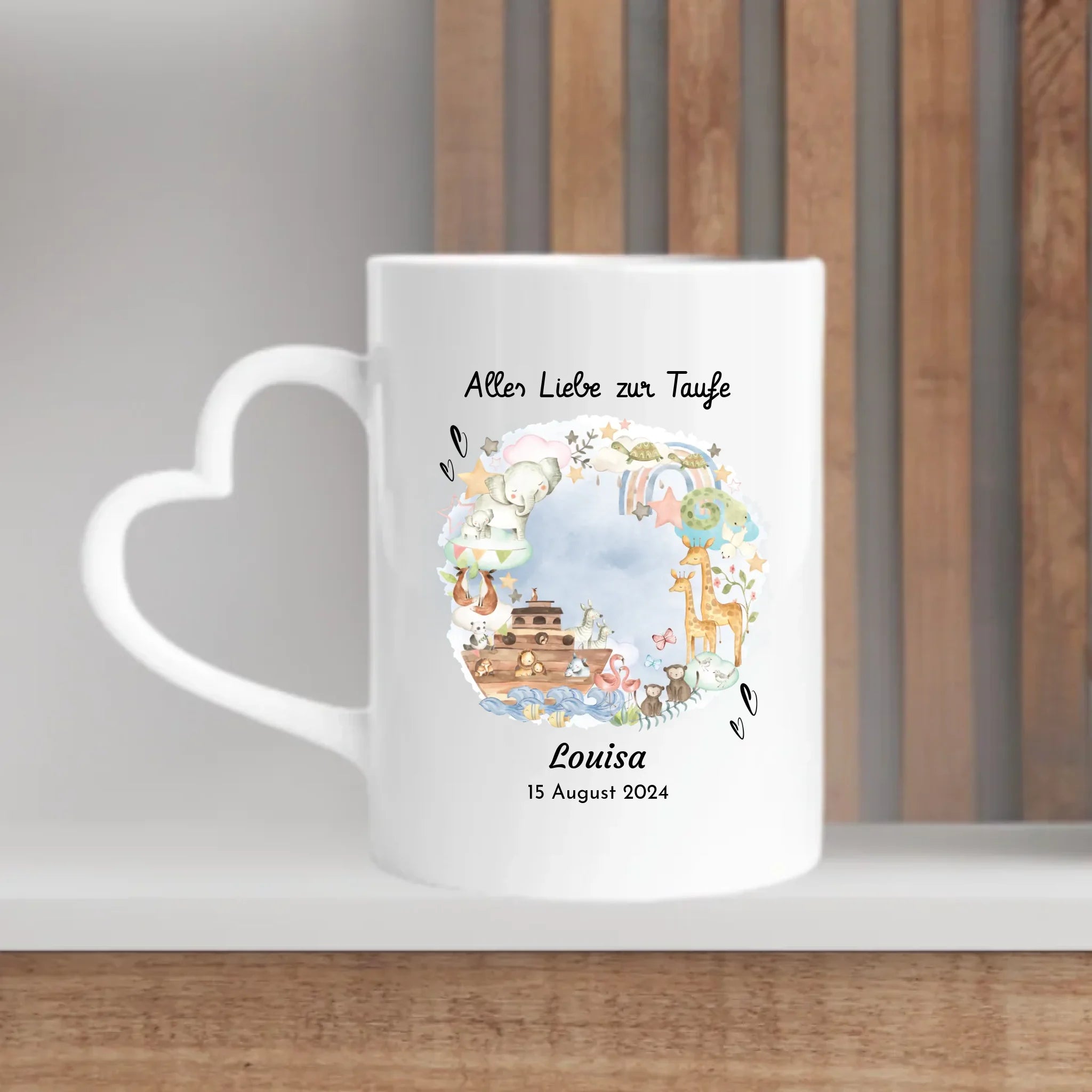 Taufgeschenk Tasse für Junge & Mädchen mit Name - Cantty
