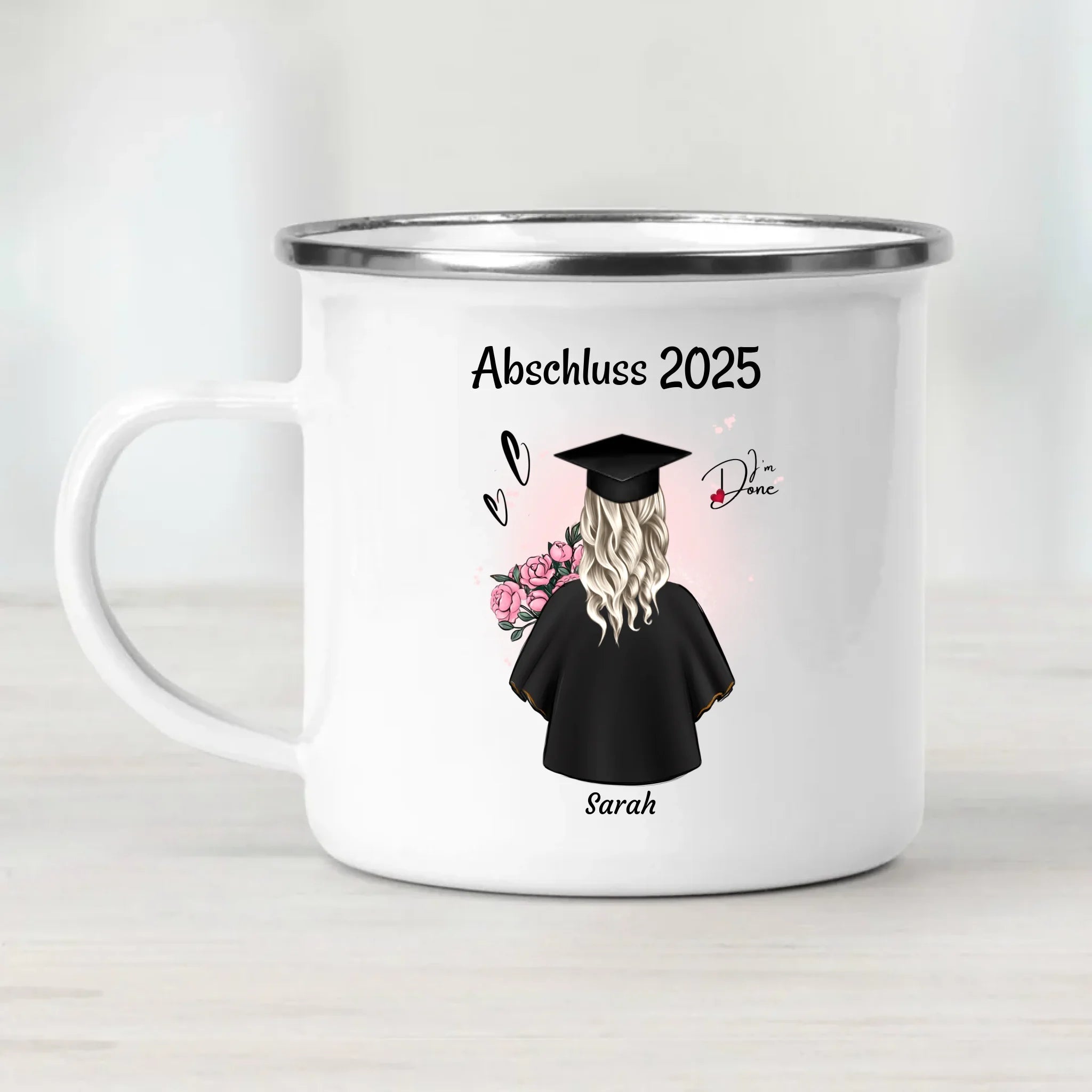 Tochter Abschluss Tasse Geschenk zum Abitur, Bachelor oder Ausbildung personalisiert - Cantty